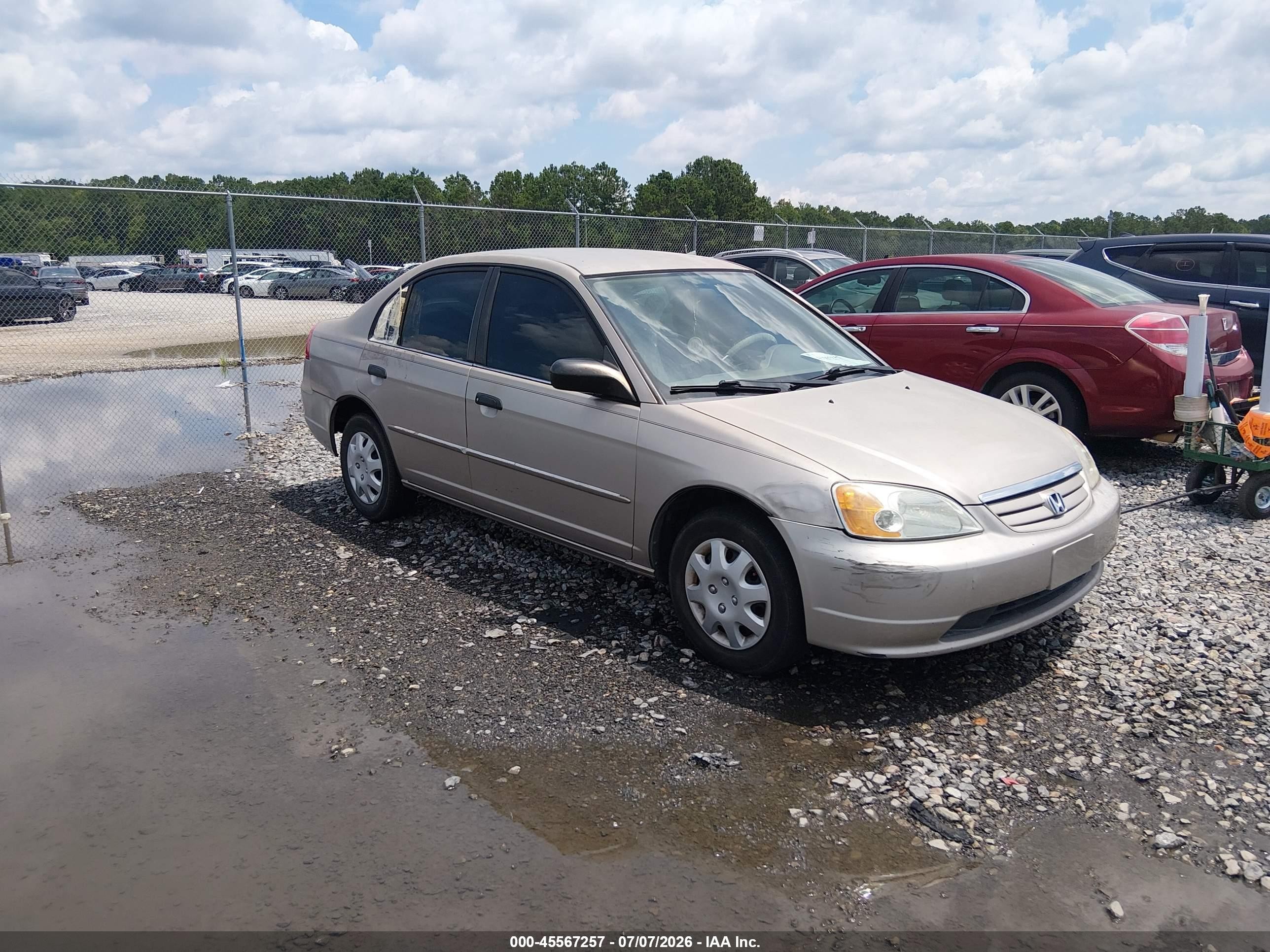 2001 Honda Civic Lx Gold vin: 2HGES16531H538537