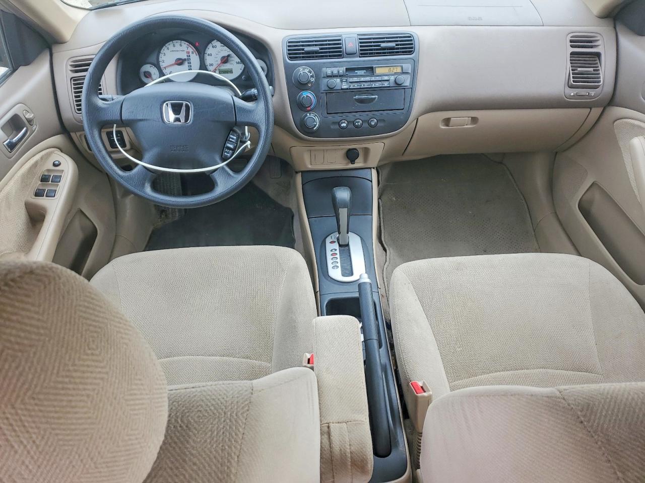2002 Honda Civic Lx Tan vin: 2HGES16532H514854