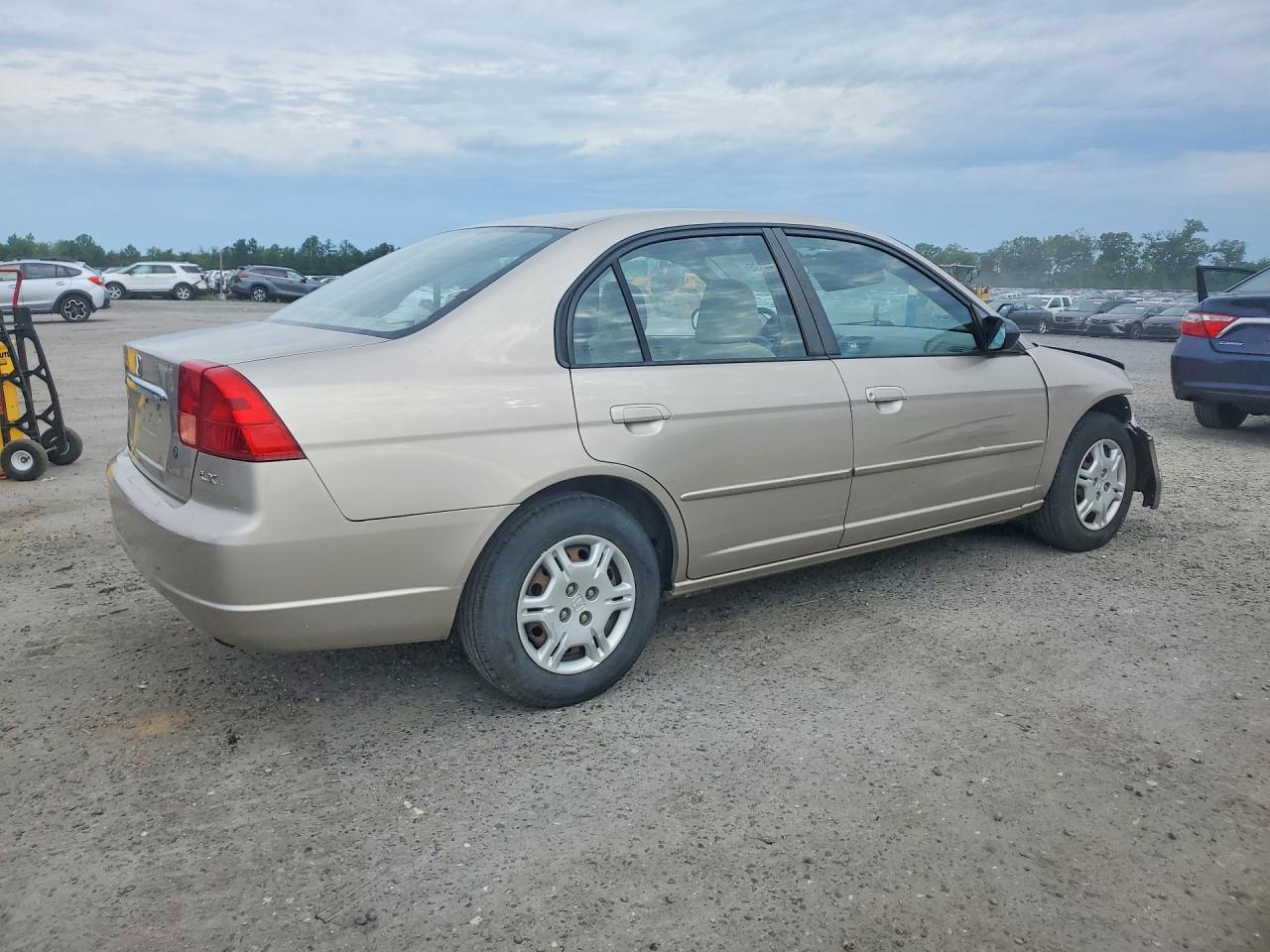 2002 Honda Civic Lx Tan vin: 2HGES16532H514854