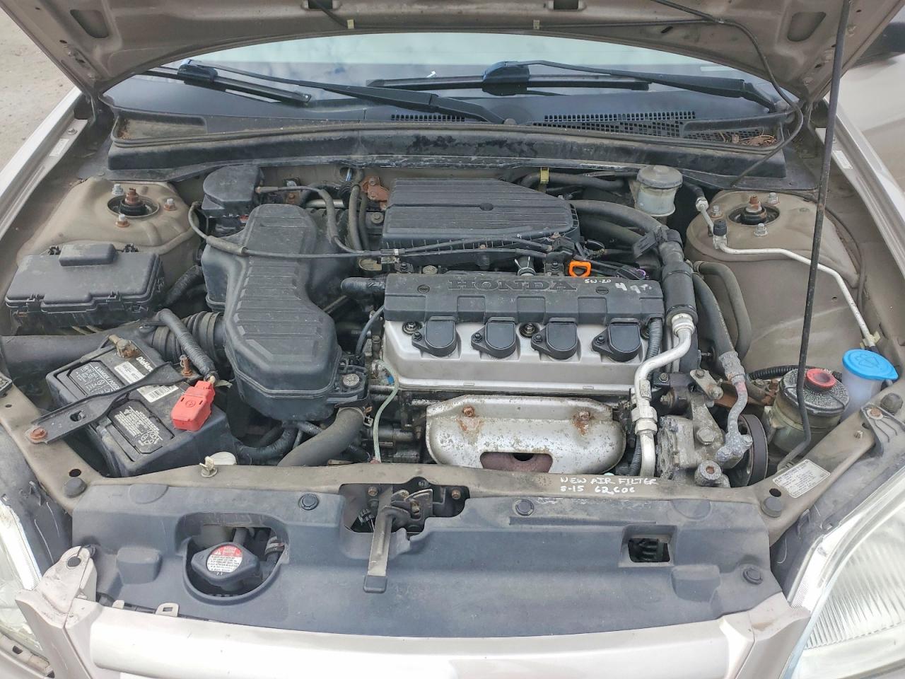 2002 Honda Civic Lx Tan vin: 2HGES16532H514854