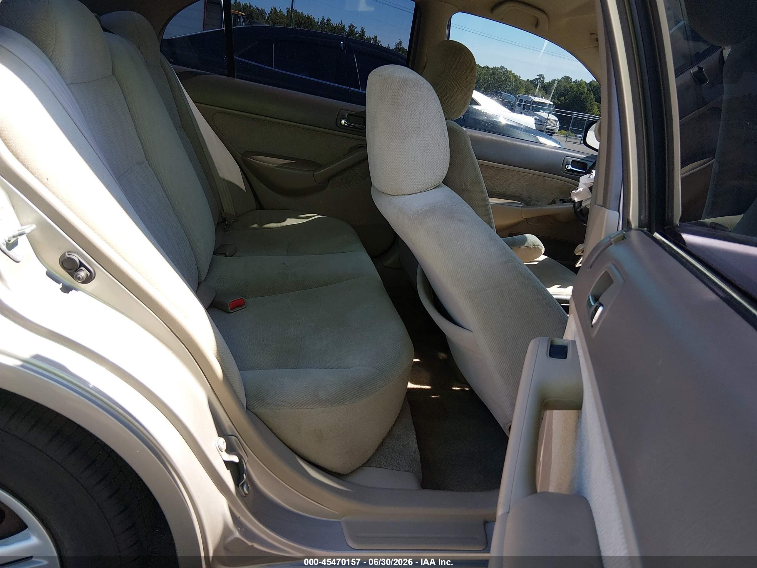 2002 Honda Civic Lx Tan vin: 2HGES16532H522906