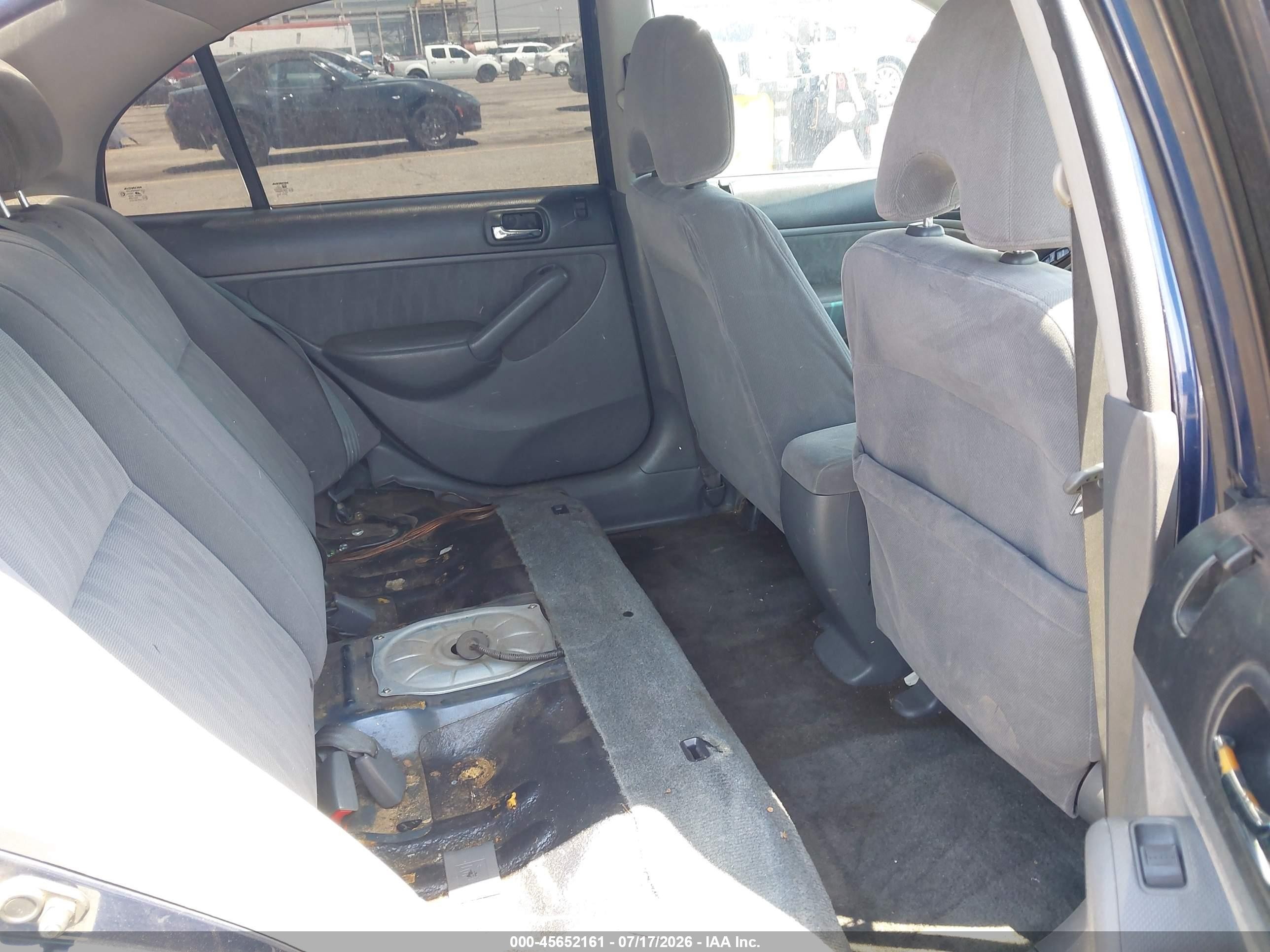 2003 Honda Civic Lx Синий vin: 2HGES16533H502978