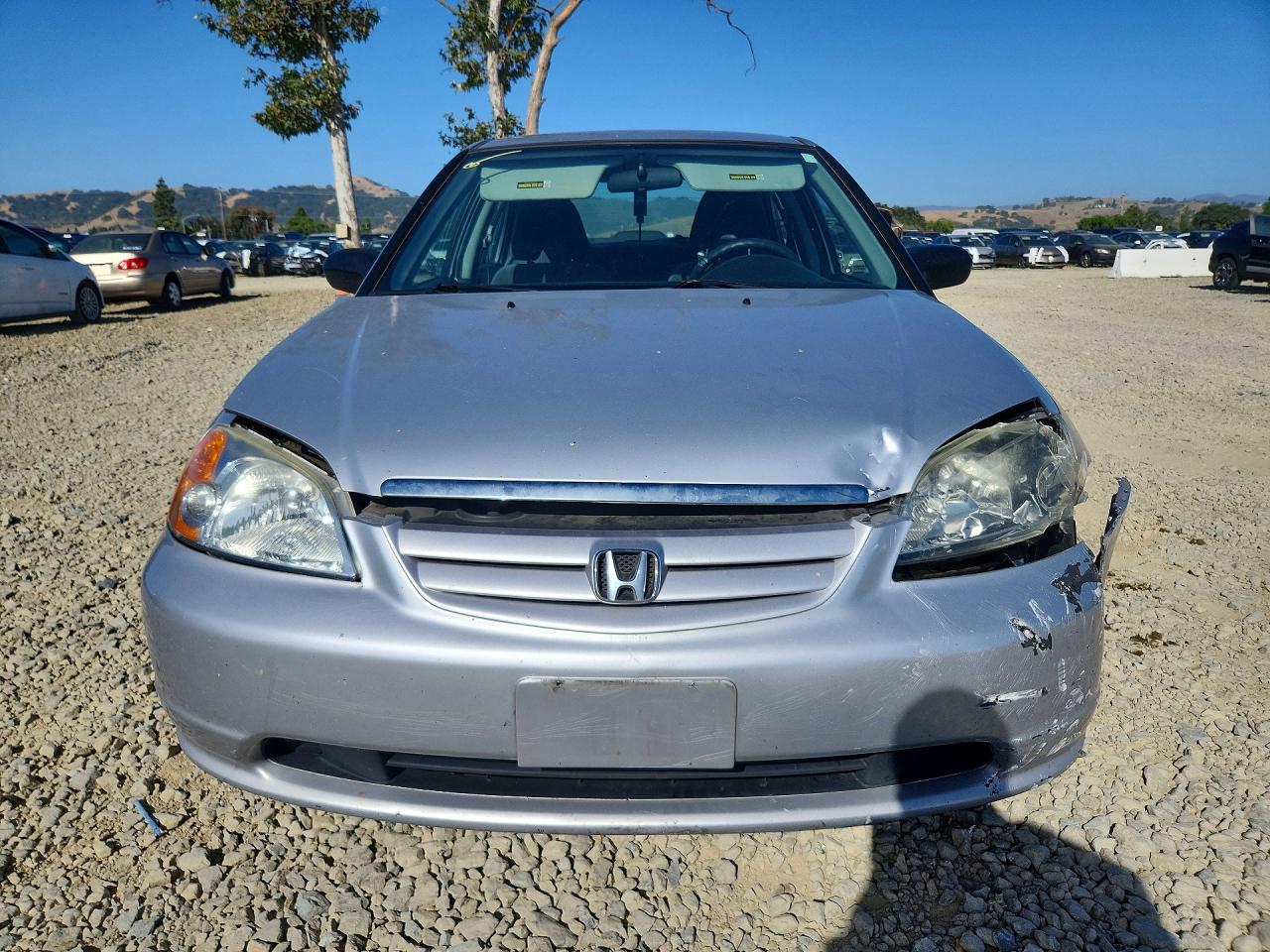 2003 Honda Civic Lx Silver vin: 2HGES16533H511809