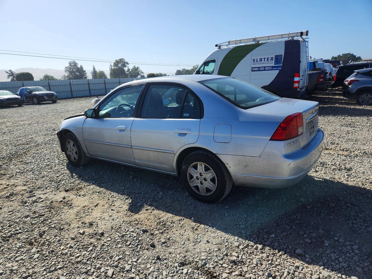 2003 Honda Civic Lx Silver vin: 2HGES16533H511809