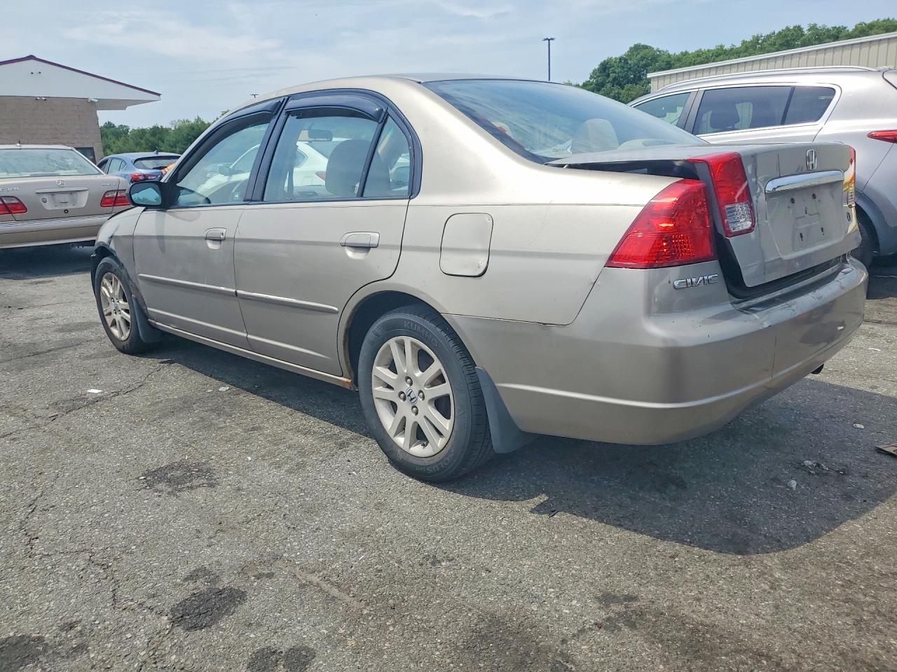 2003 Honda Civic Lx Tan vin: 2HGES16533H517142