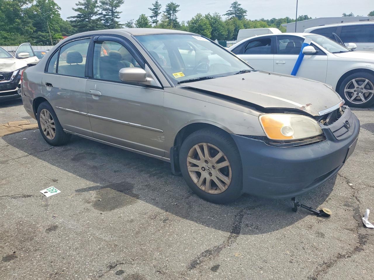 2003 Honda Civic Lx Tan vin: 2HGES16533H517142