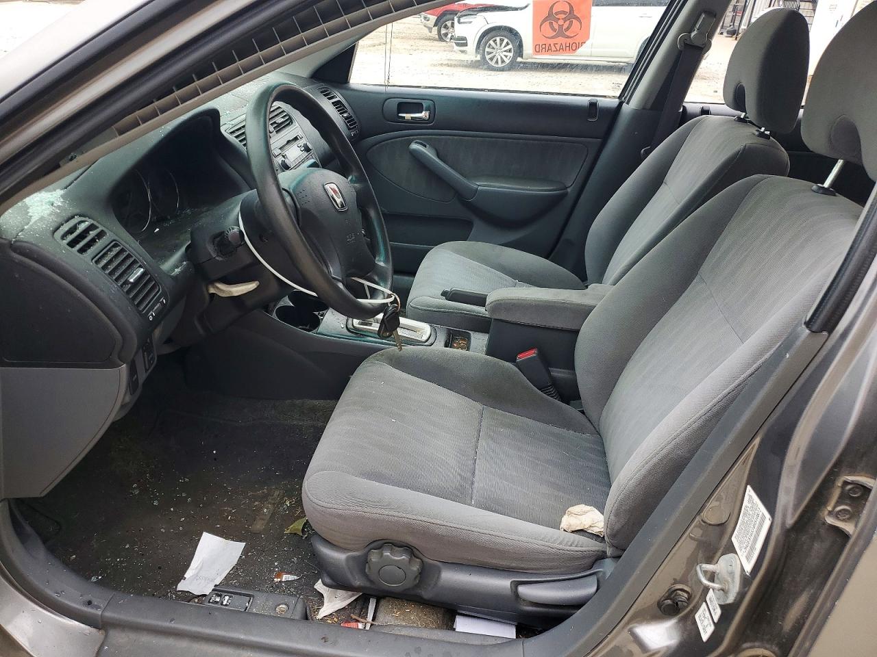 2004 Honda Civic Lx Серый vin: 2HGES16534H510872