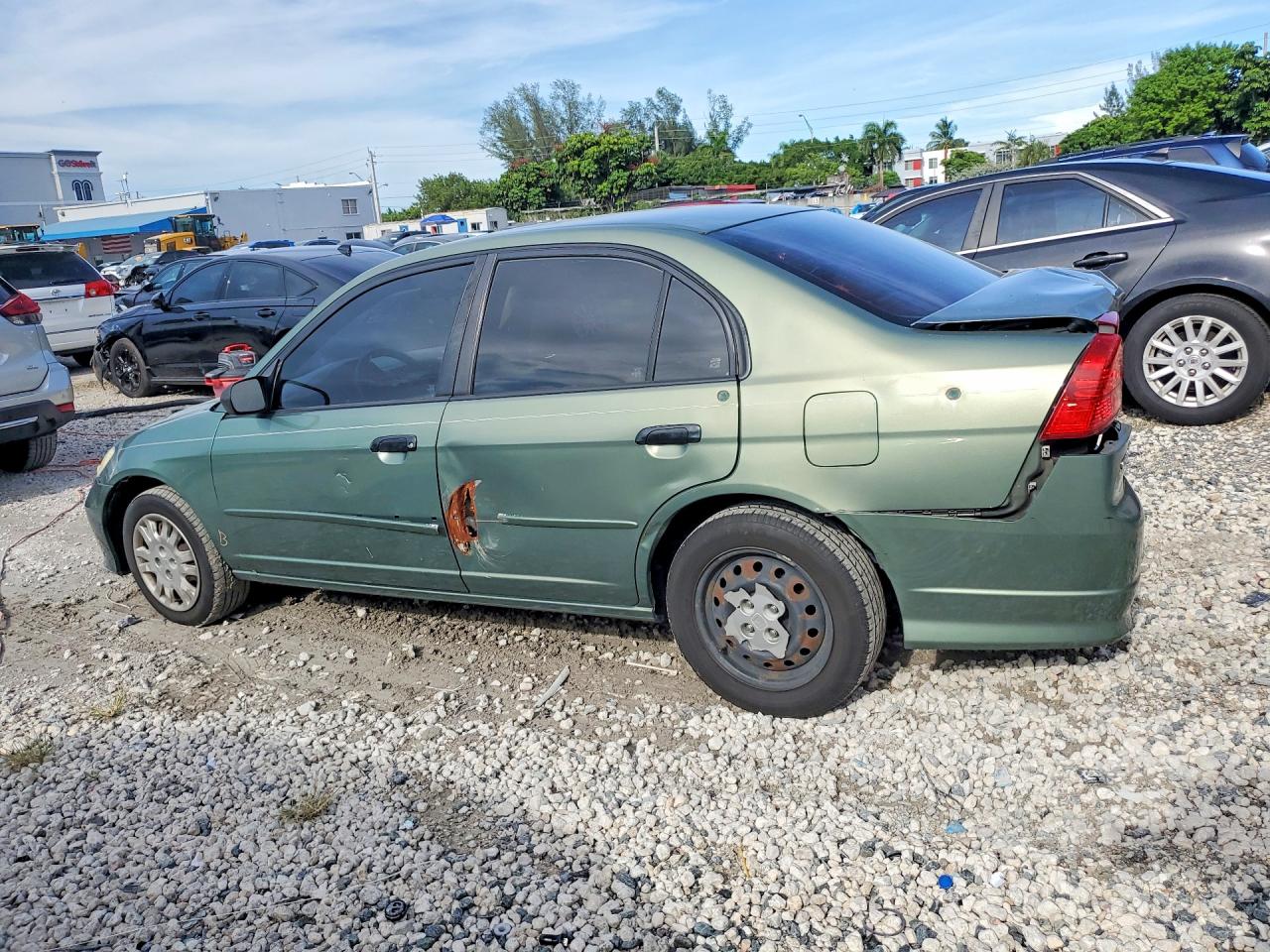 2004 Honda Civic Green vin: 2HGES16534H514307