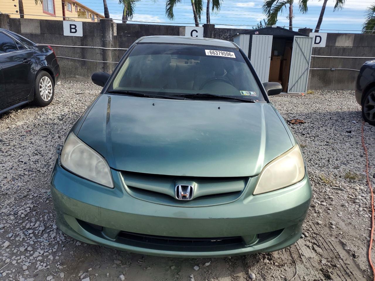 2004 Honda Civic Green vin: 2HGES16534H514307