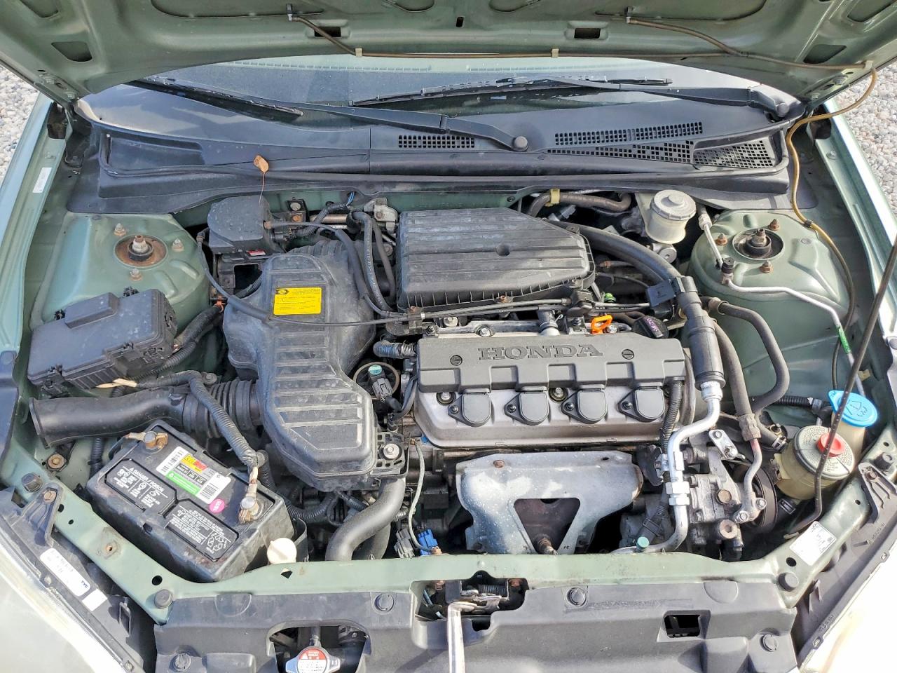 2004 Honda Civic Green vin: 2HGES16534H514307