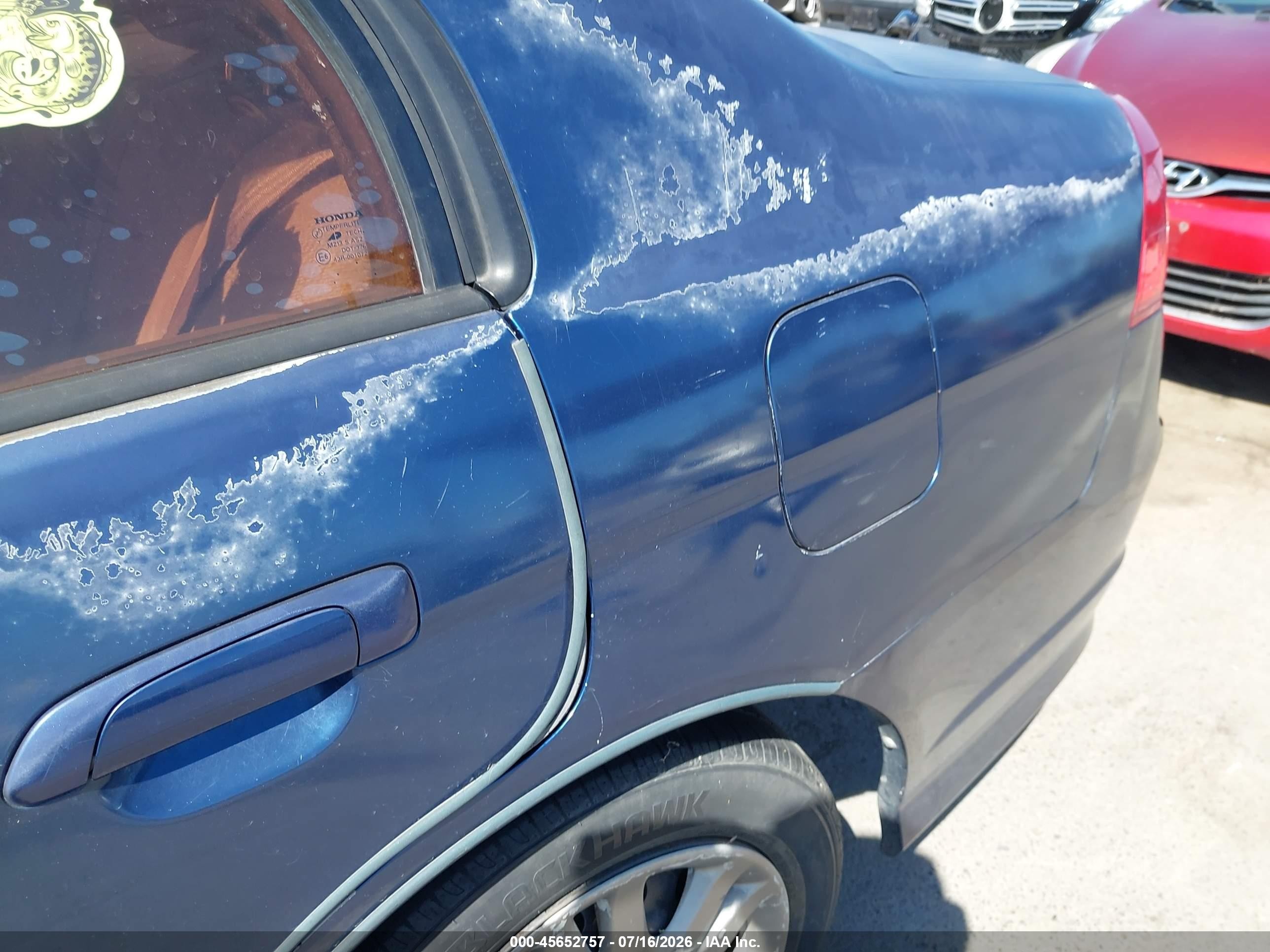 2004 Honda Civic Lx Blue vin: 2HGES16534H557464