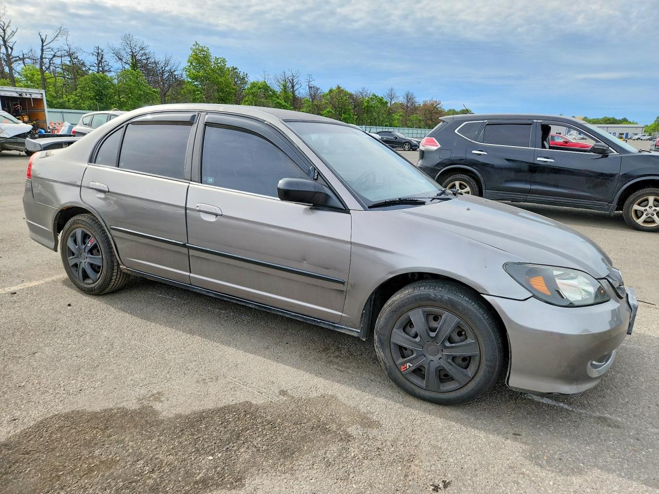 2004 Honda Civic Lx Серебряный vin: 2HGES16534H565449
