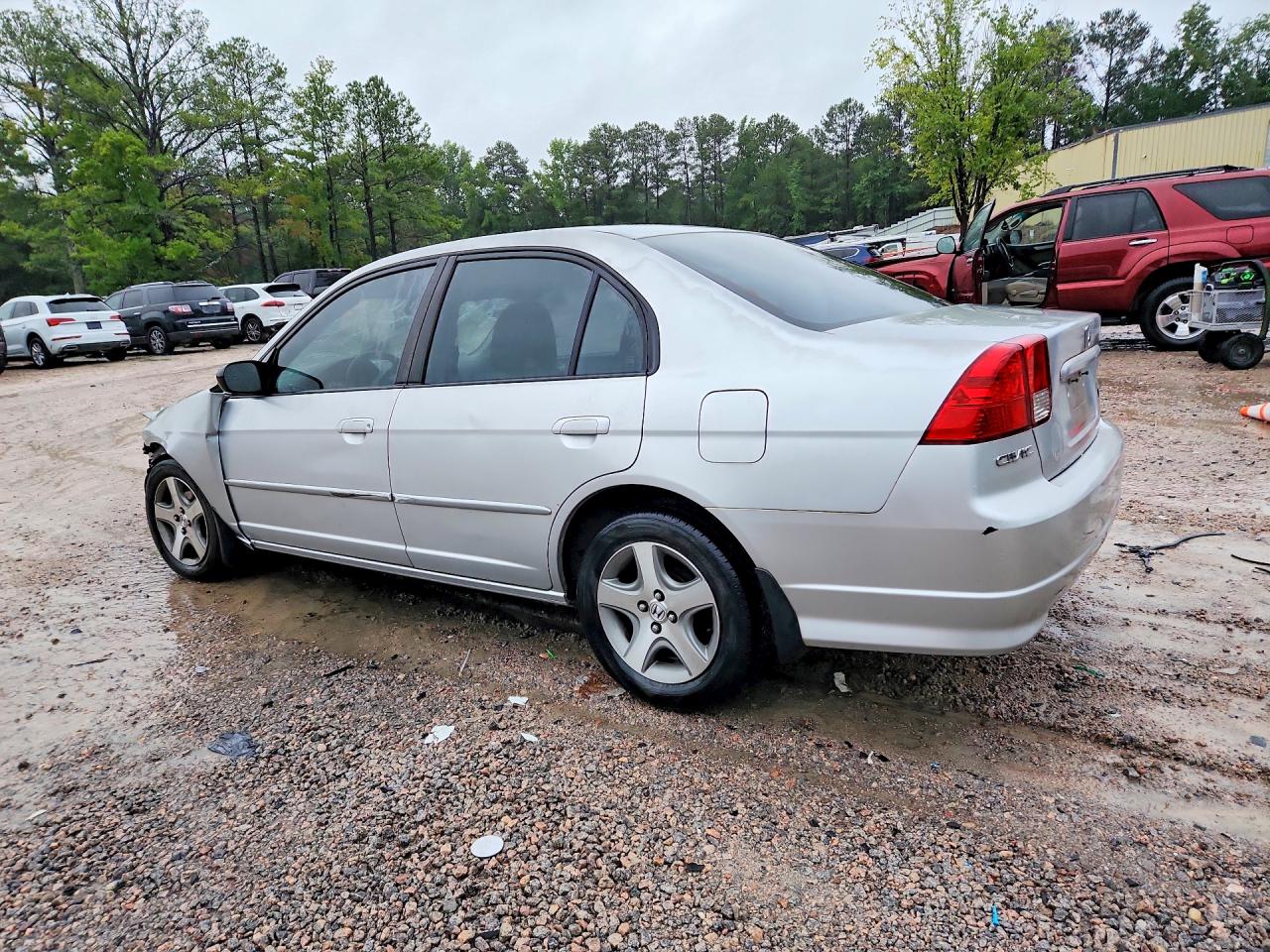 2005 Honda Civic Lx Silver vin: 2HGES16535H534980