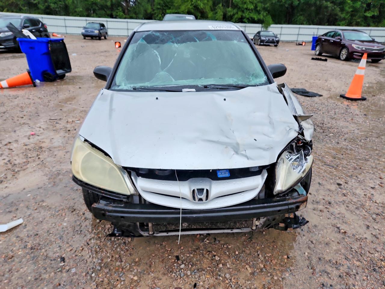 2005 Honda Civic Lx Silver vin: 2HGES16535H534980
