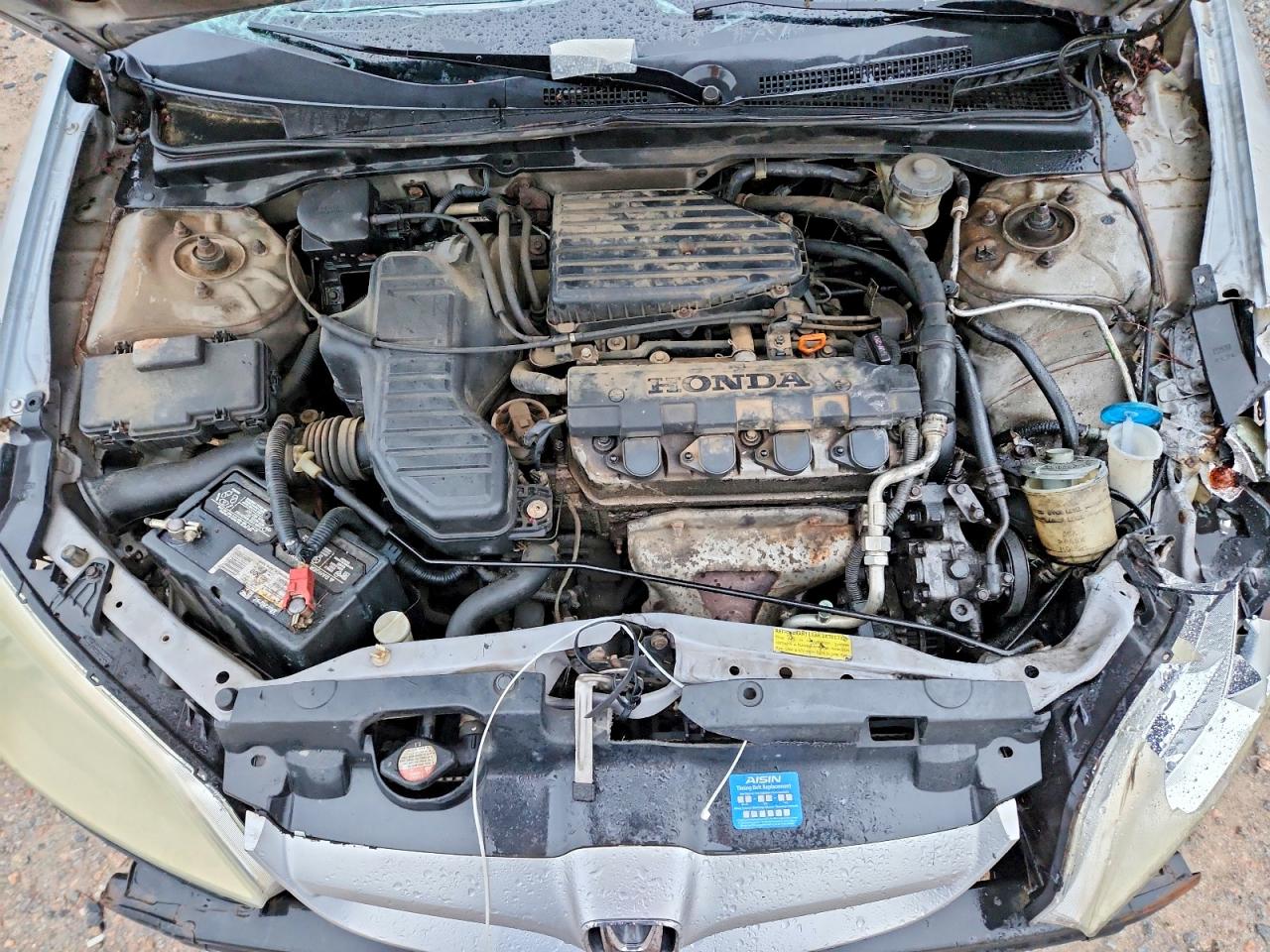 2005 Honda Civic Lx Silver vin: 2HGES16535H534980