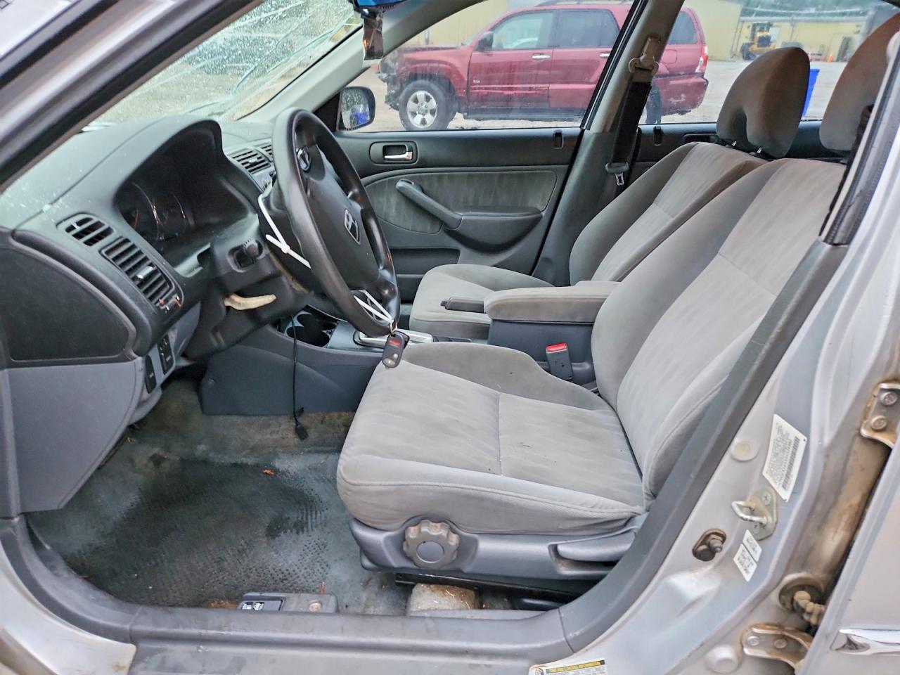 2005 Honda Civic Lx Silver vin: 2HGES16535H534980