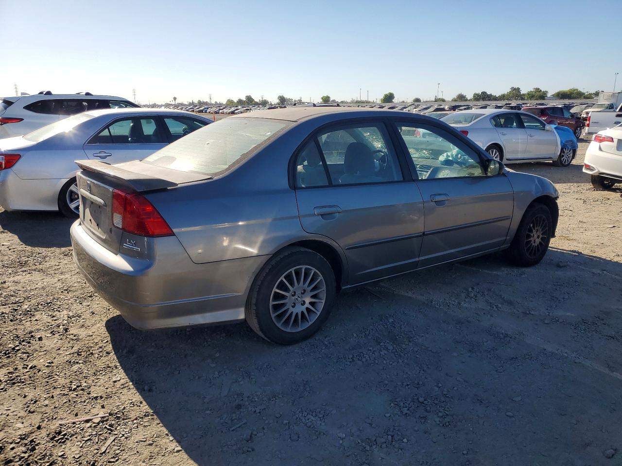 2005 Honda Civic Lx Silver vin: 2HGES16535H562469