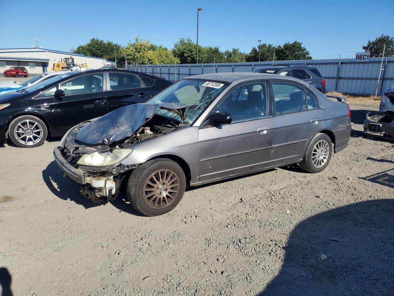 2005 Honda Civic Lx Silver vin: 2HGES16535H562469