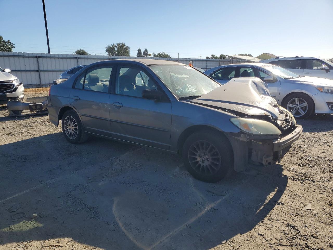 2005 Honda Civic Lx Silver vin: 2HGES16535H562469