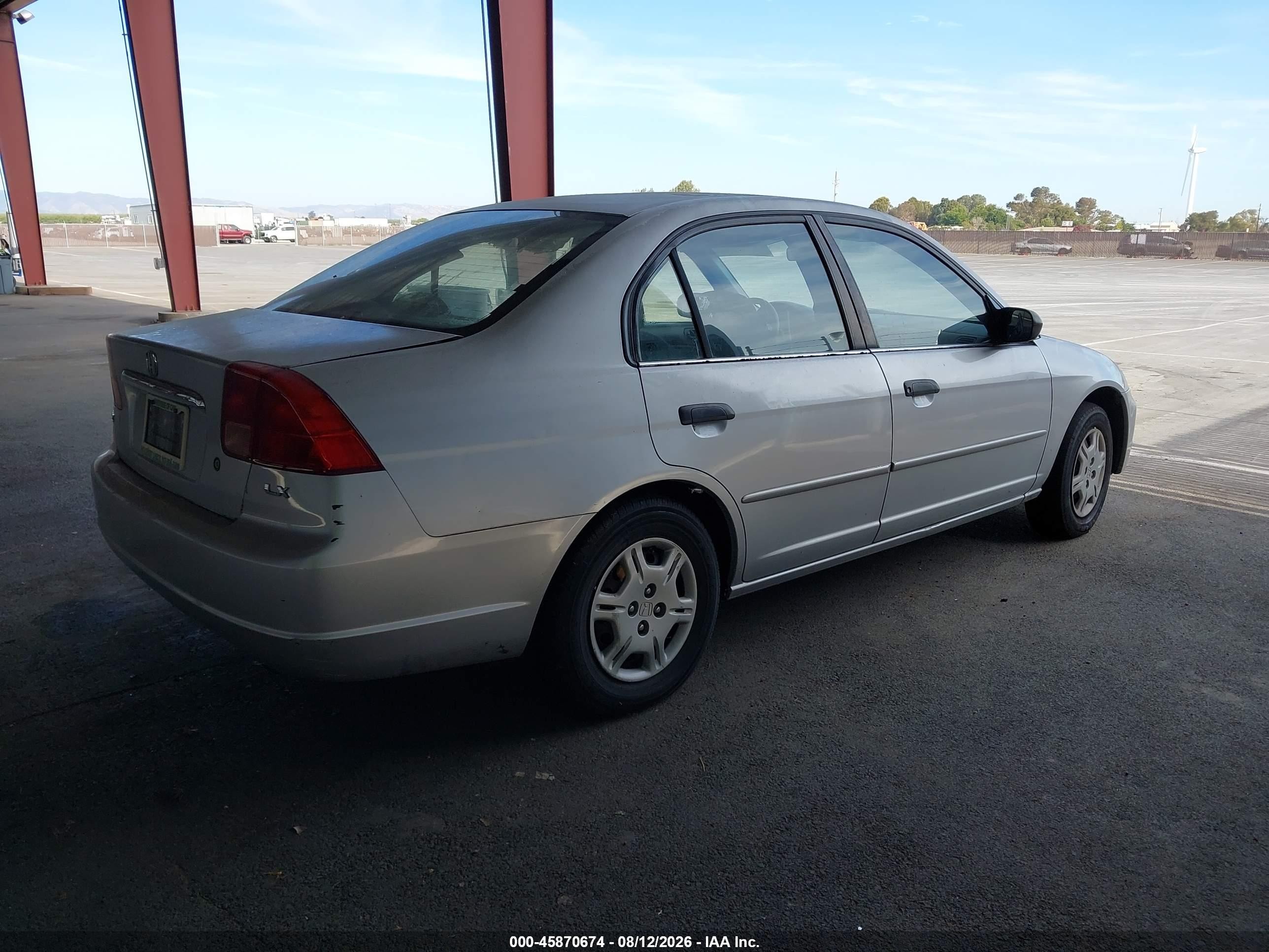 2001 Honda Civic Lx Silver vin: 2HGES16541H576214