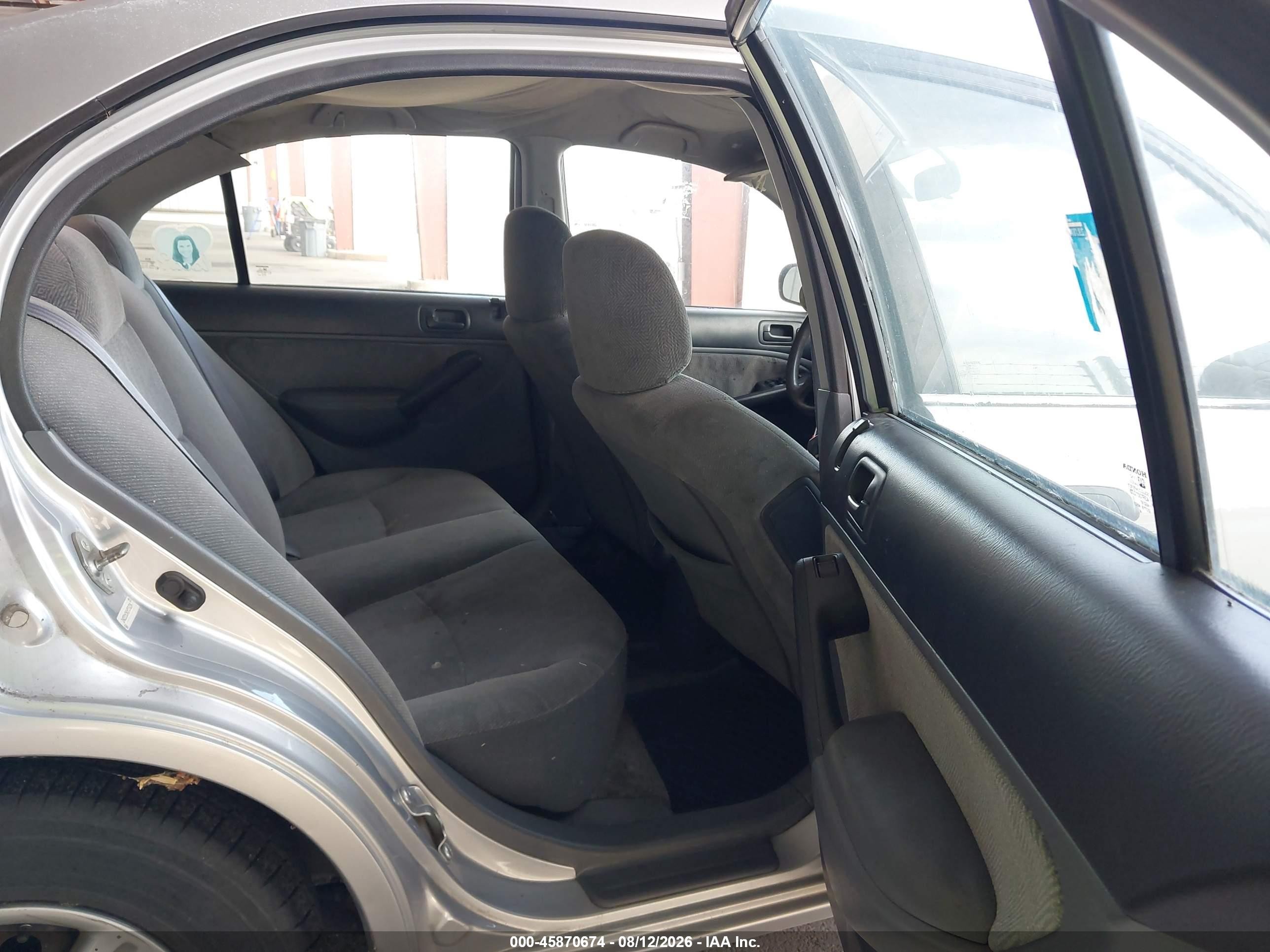 2001 Honda Civic Lx Silver vin: 2HGES16541H576214