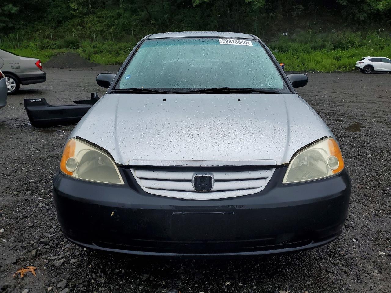 2001 Honda Civic Lx Silver vin: 2HGES16541H603282