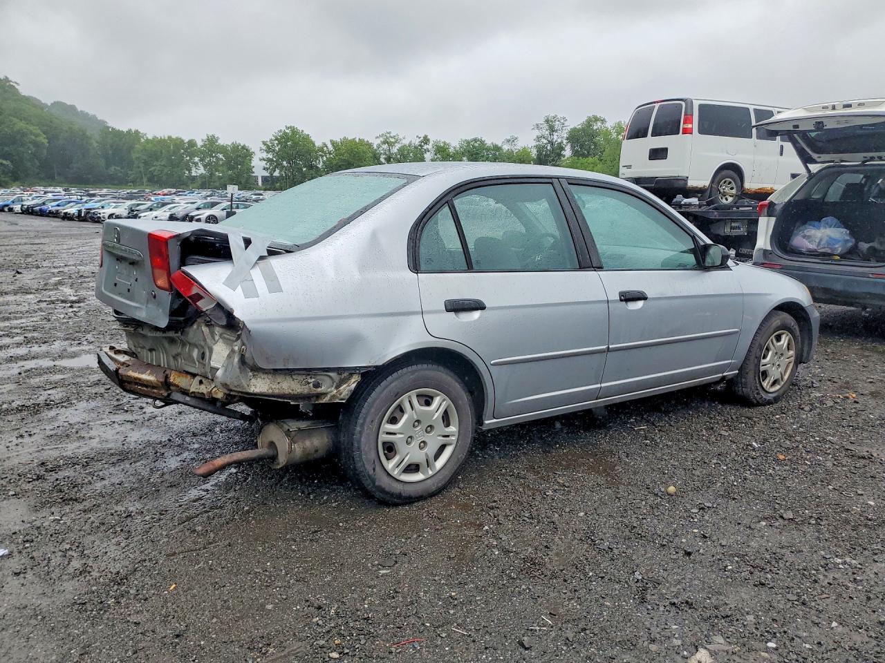 2001 Honda Civic Lx Silver vin: 2HGES16541H603282