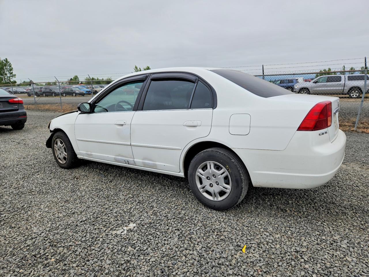 2002 Honda Civic Lx Белый vin: 2HGES16542H551024