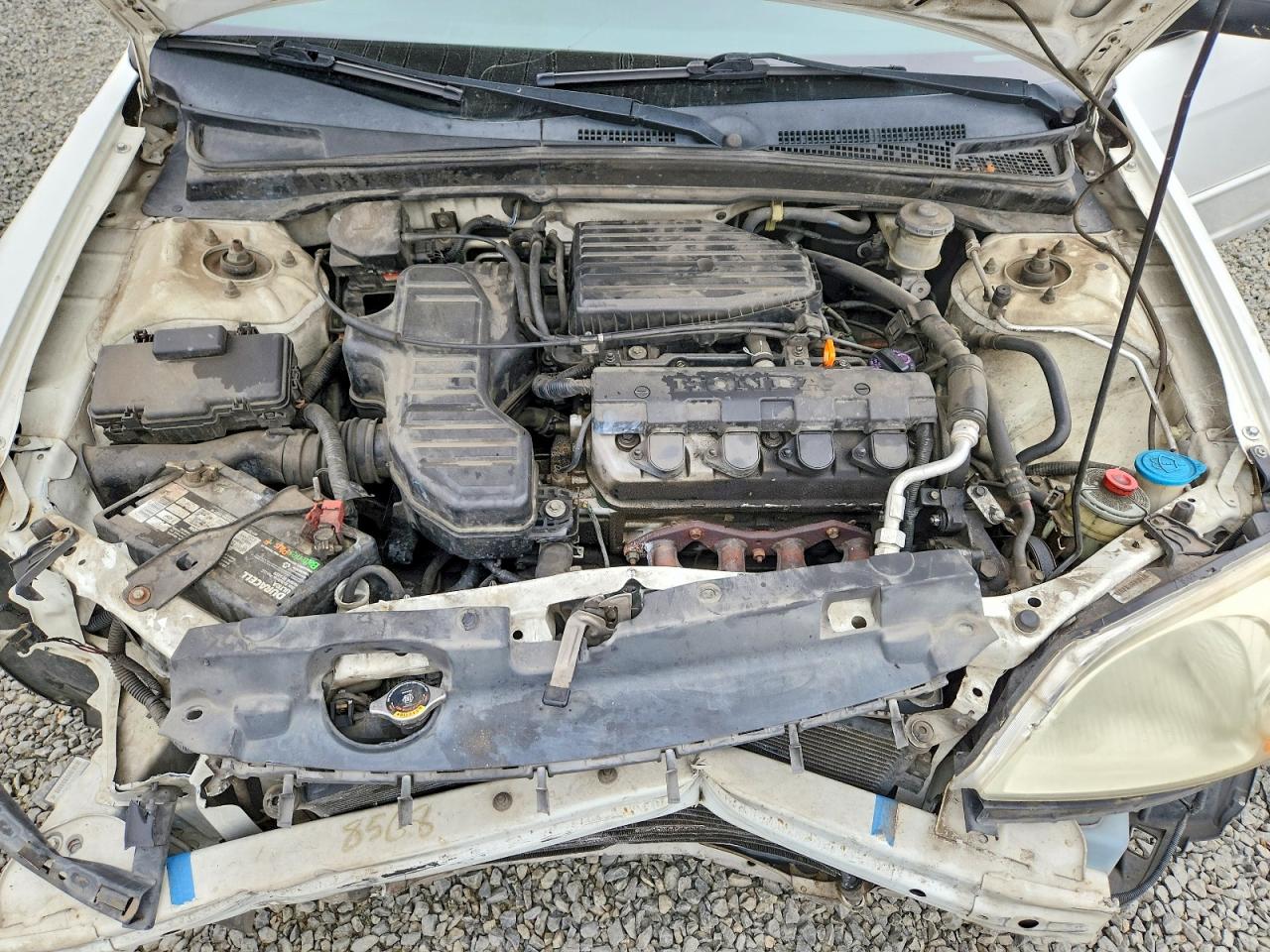 2002 Honda Civic Lx Белый vin: 2HGES16542H551024