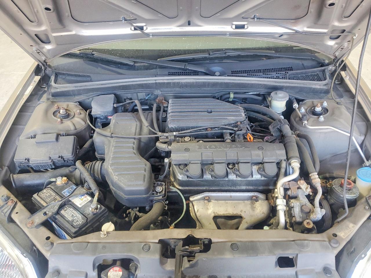 2002 Honda Civic Lx Beige vin: 2HGES16542H612548
