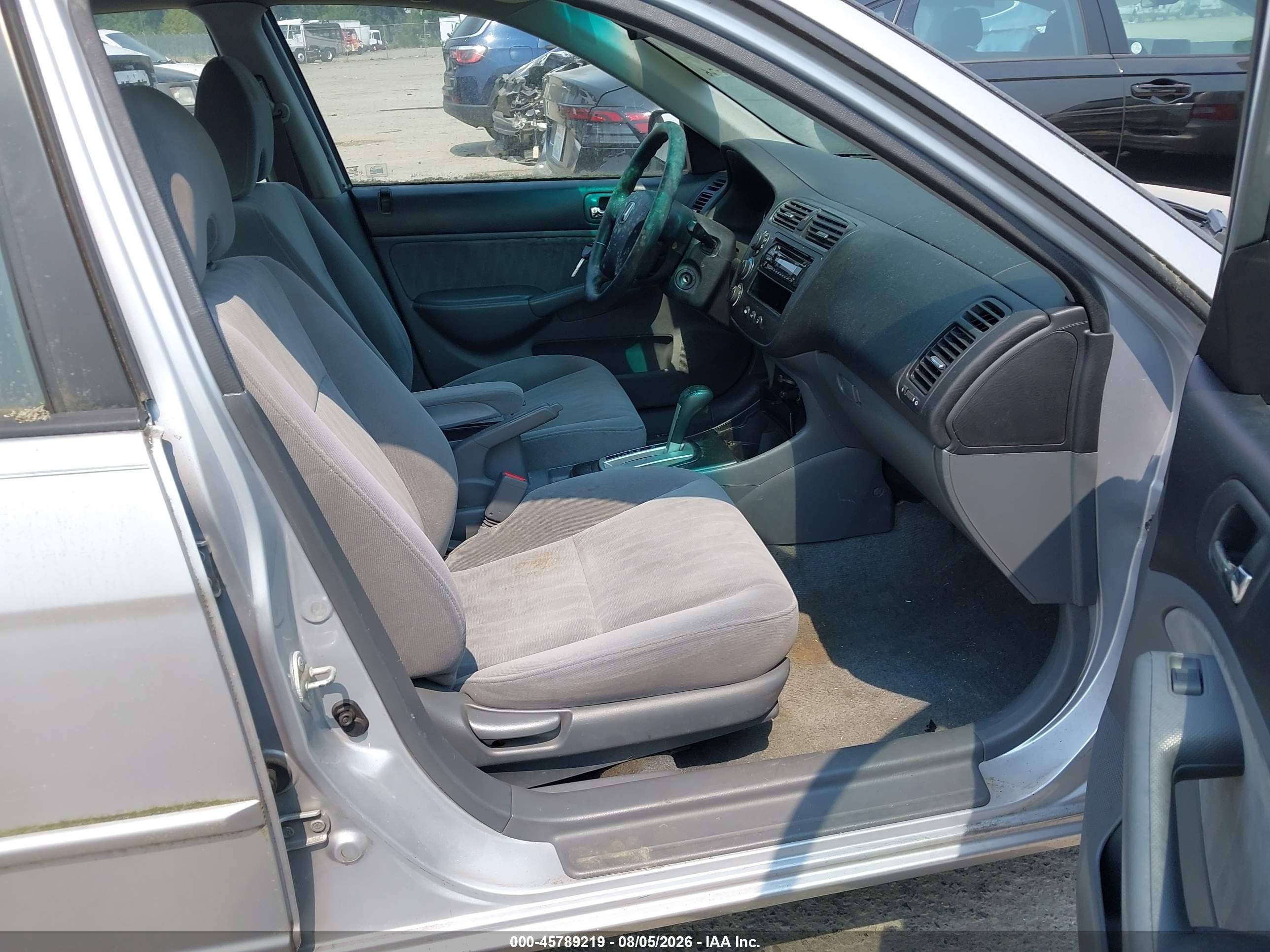 2003 Honda Civic Lx Silver vin: 2HGES16543H575129