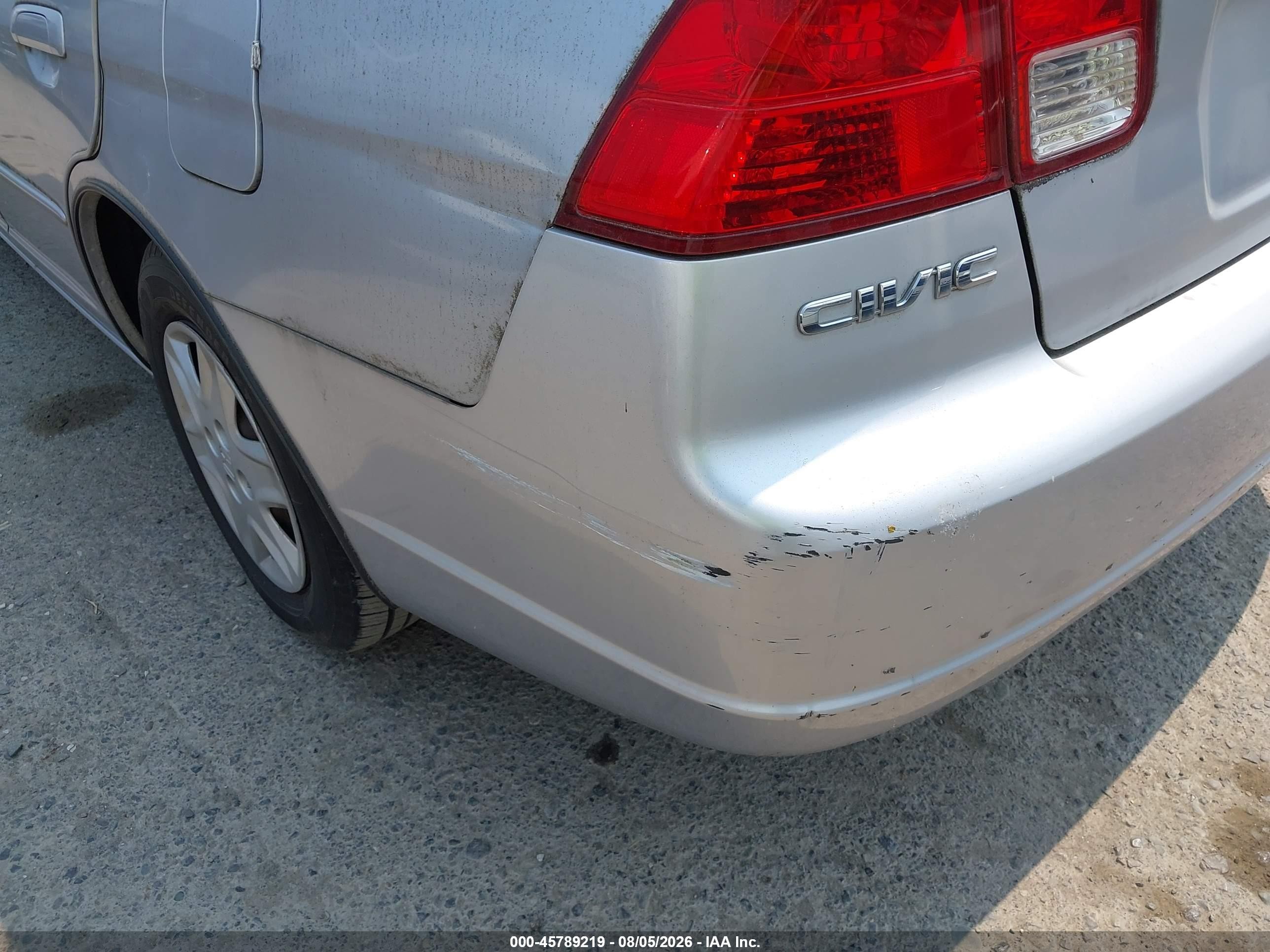 2003 Honda Civic Lx Silver vin: 2HGES16543H575129