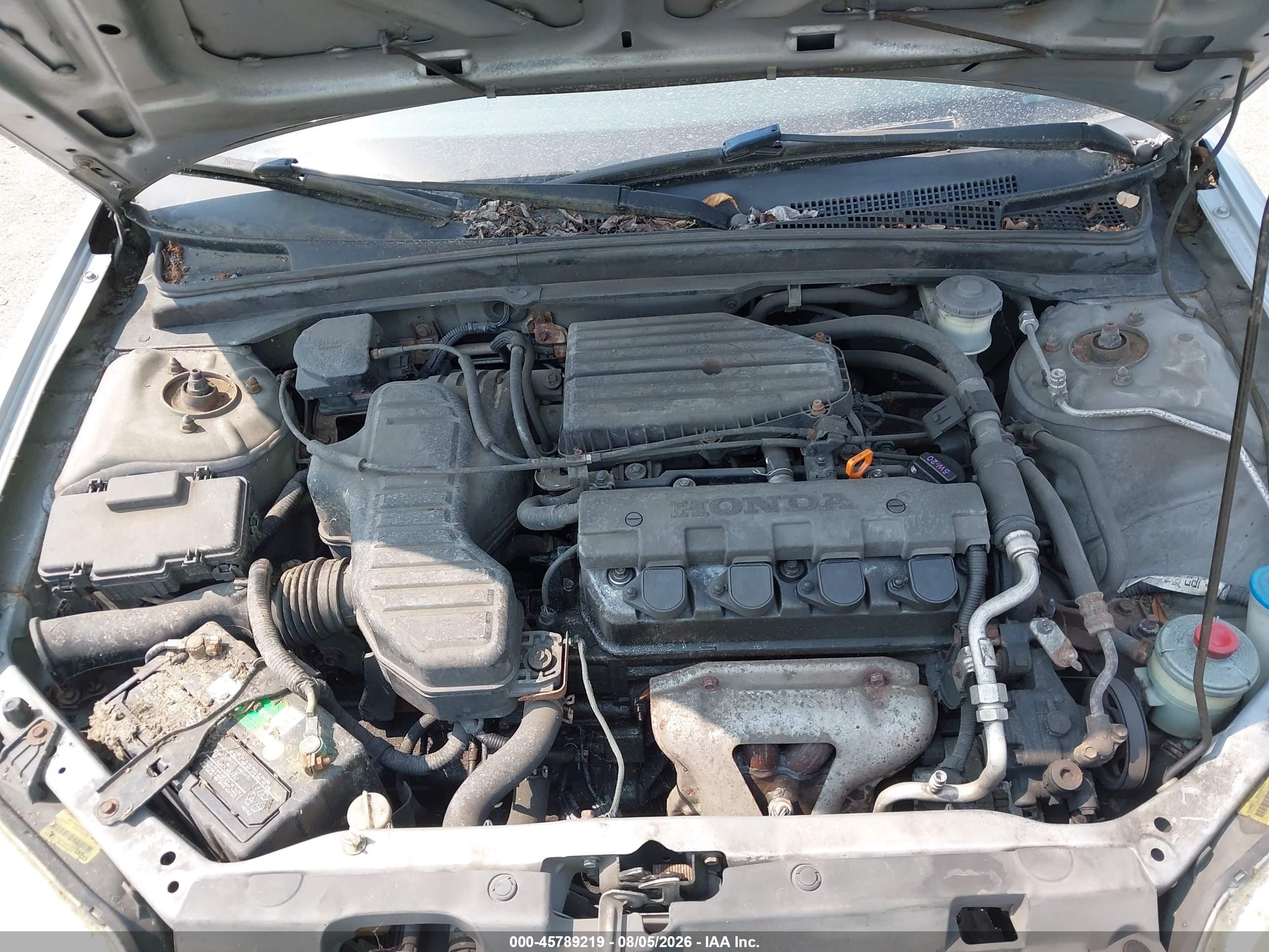 2003 Honda Civic Lx Silver vin: 2HGES16543H575129
