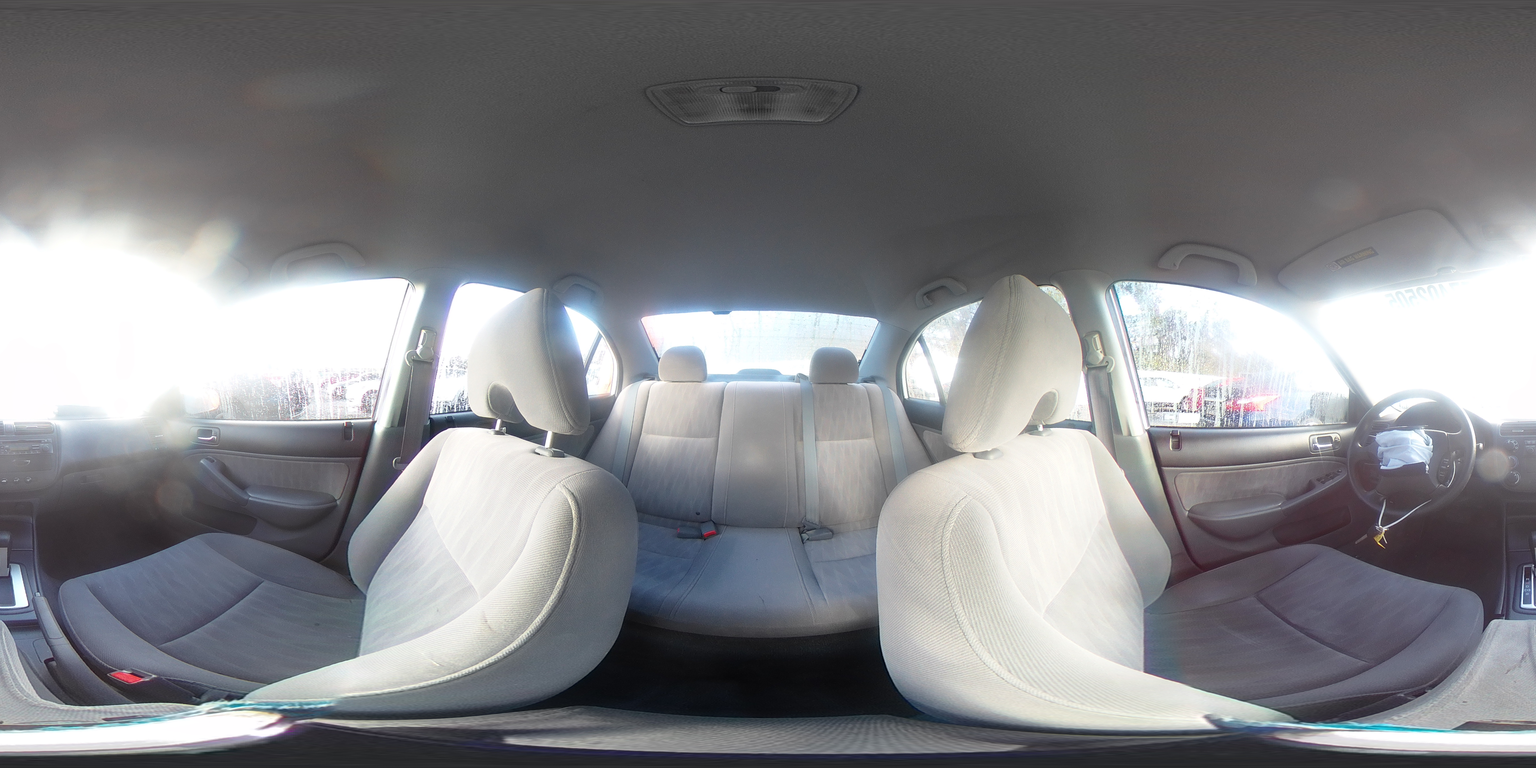 2003 Honda Civic Lx White vin: 2HGES16543H591444