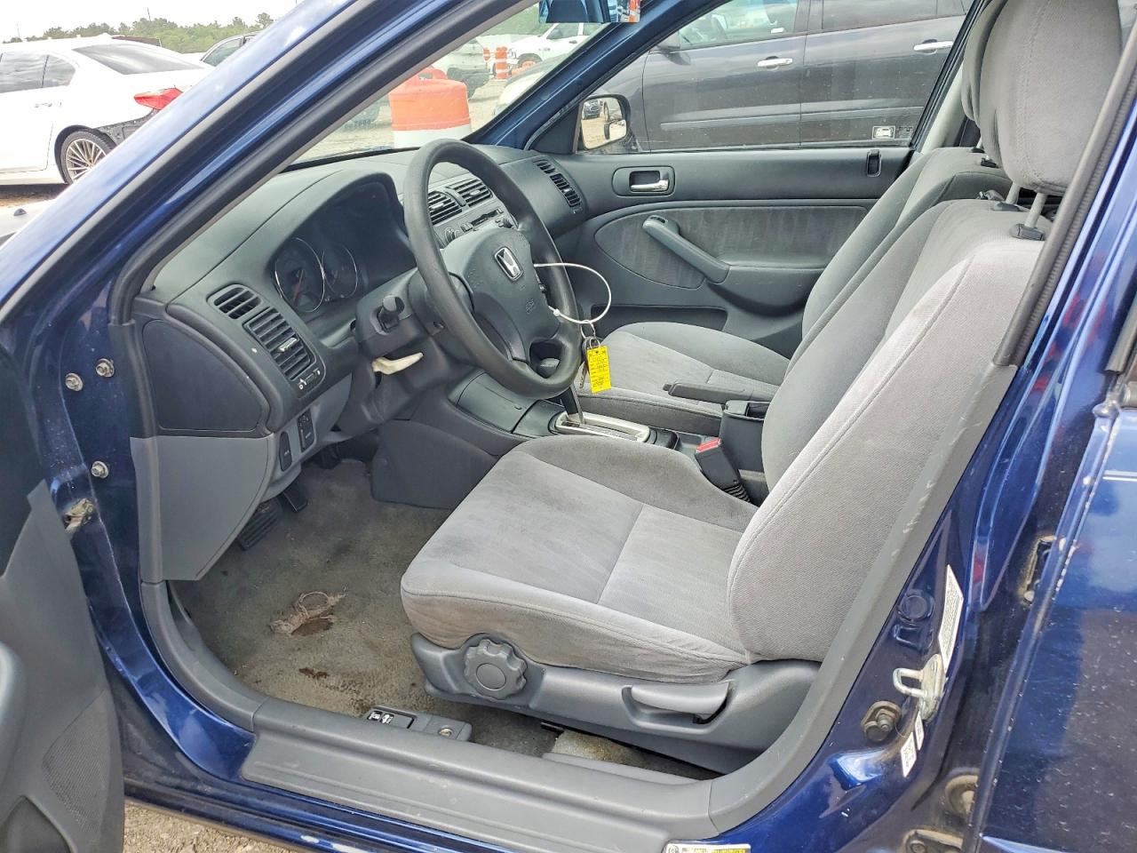 2004 Honda Civic Lx Blue vin: 2HGES16544H504238