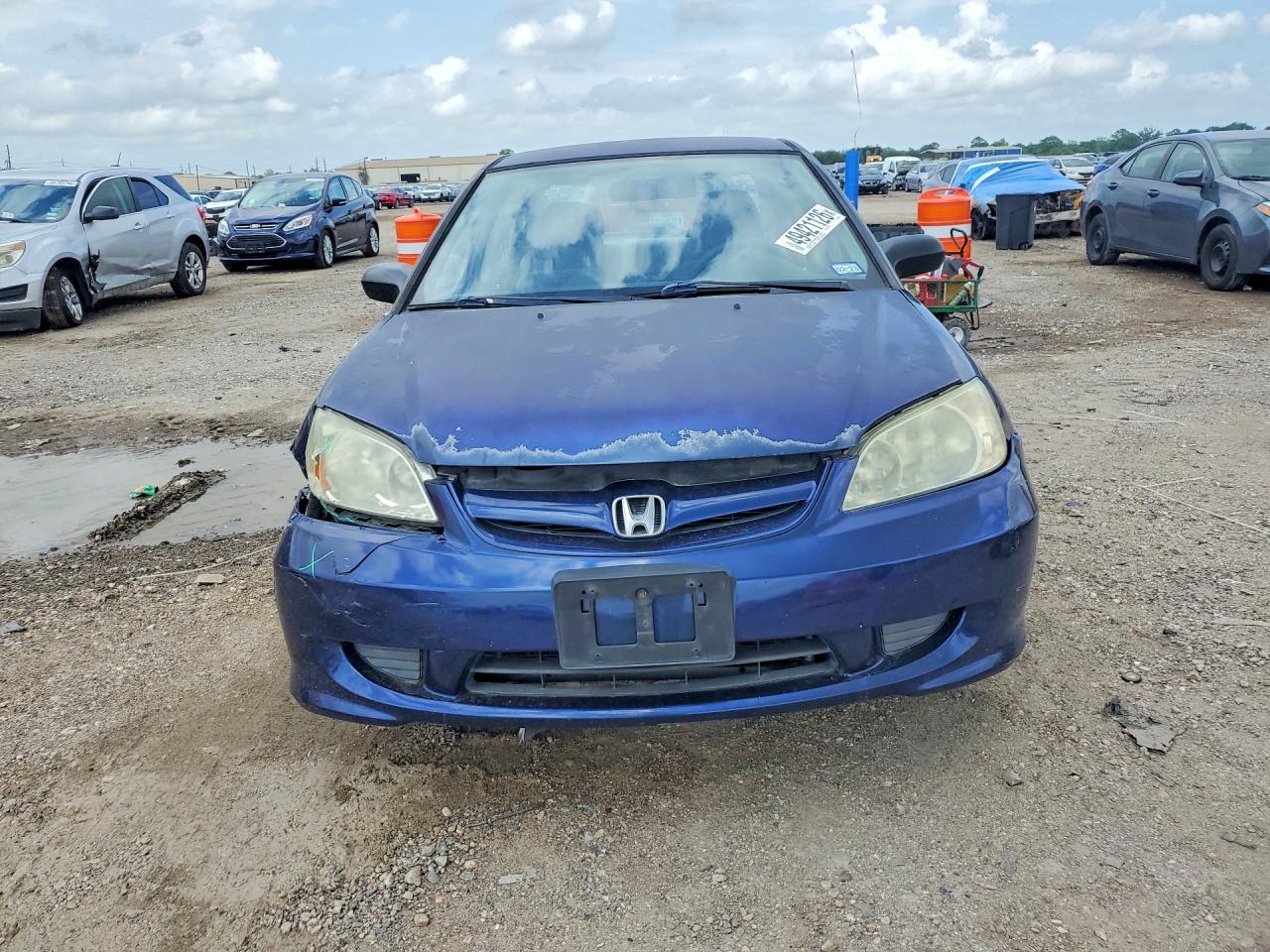 2004 Honda Civic Lx Blue vin: 2HGES16544H504238