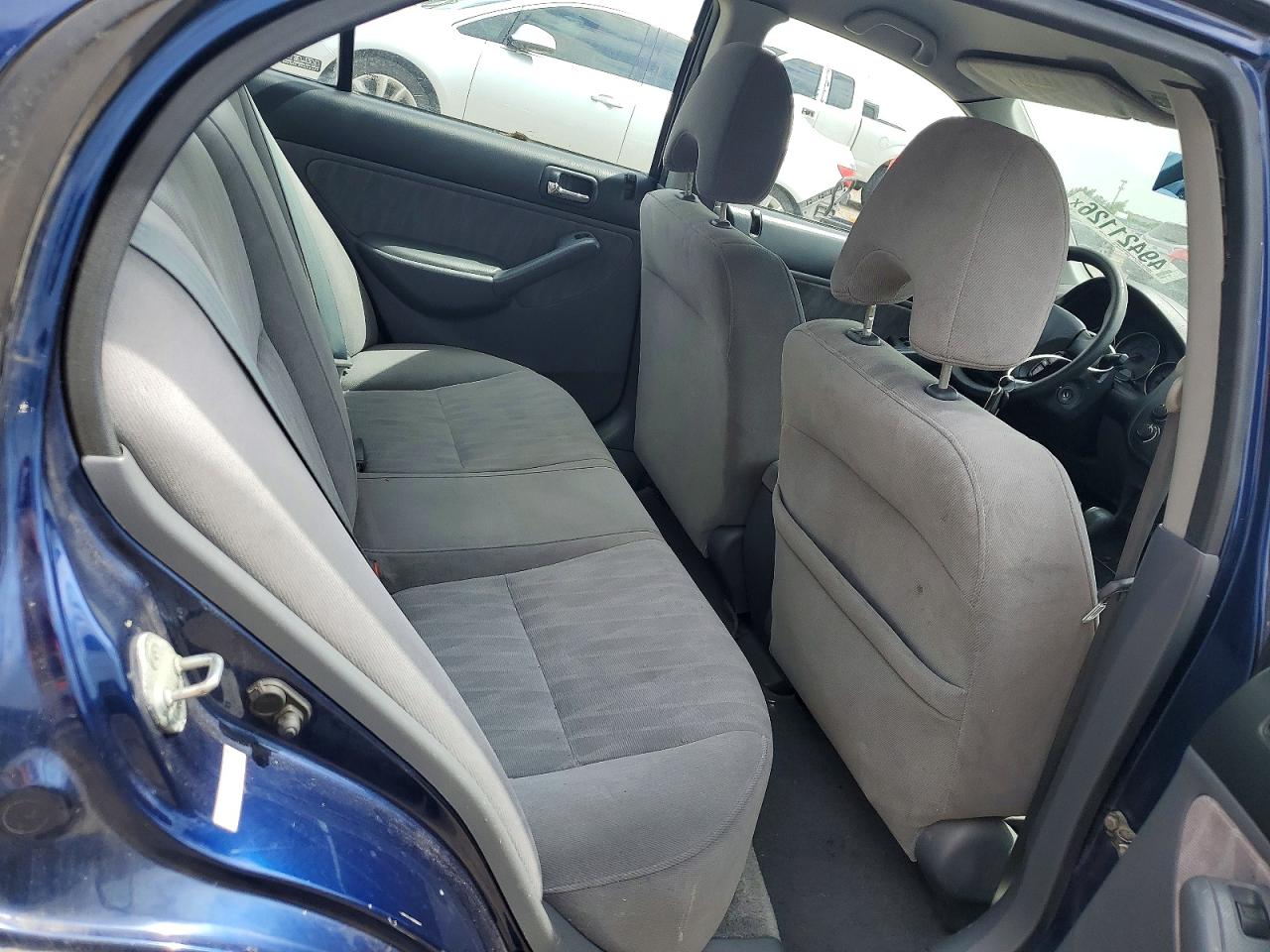 2004 Honda Civic Lx Blue vin: 2HGES16544H504238