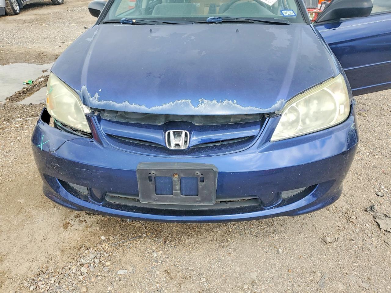 2004 Honda Civic Lx Blue vin: 2HGES16544H504238