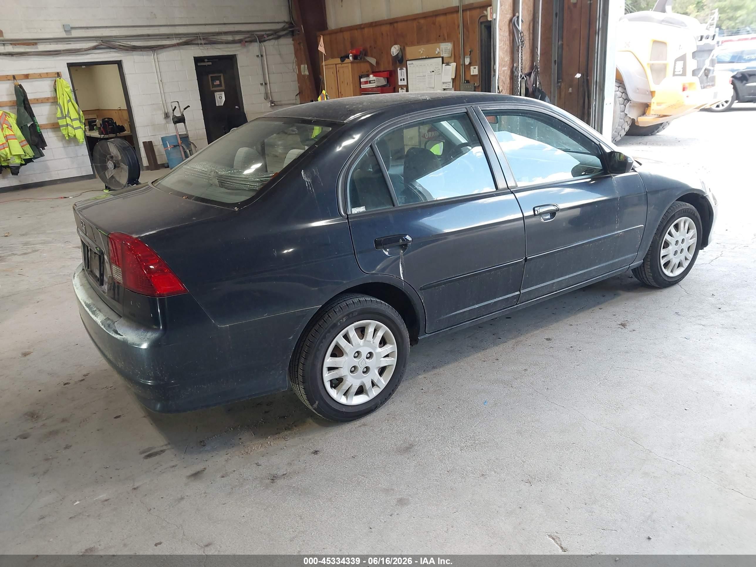 2004 Honda Civic Lx Черный vin: 2HGES16544H508709