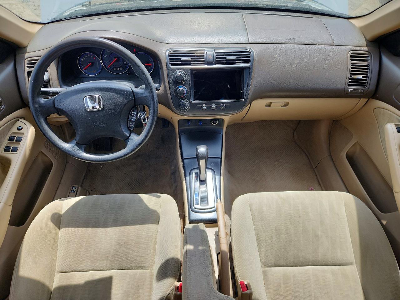 2004 Honda Civic Lx White vin: 2HGES16544H593695