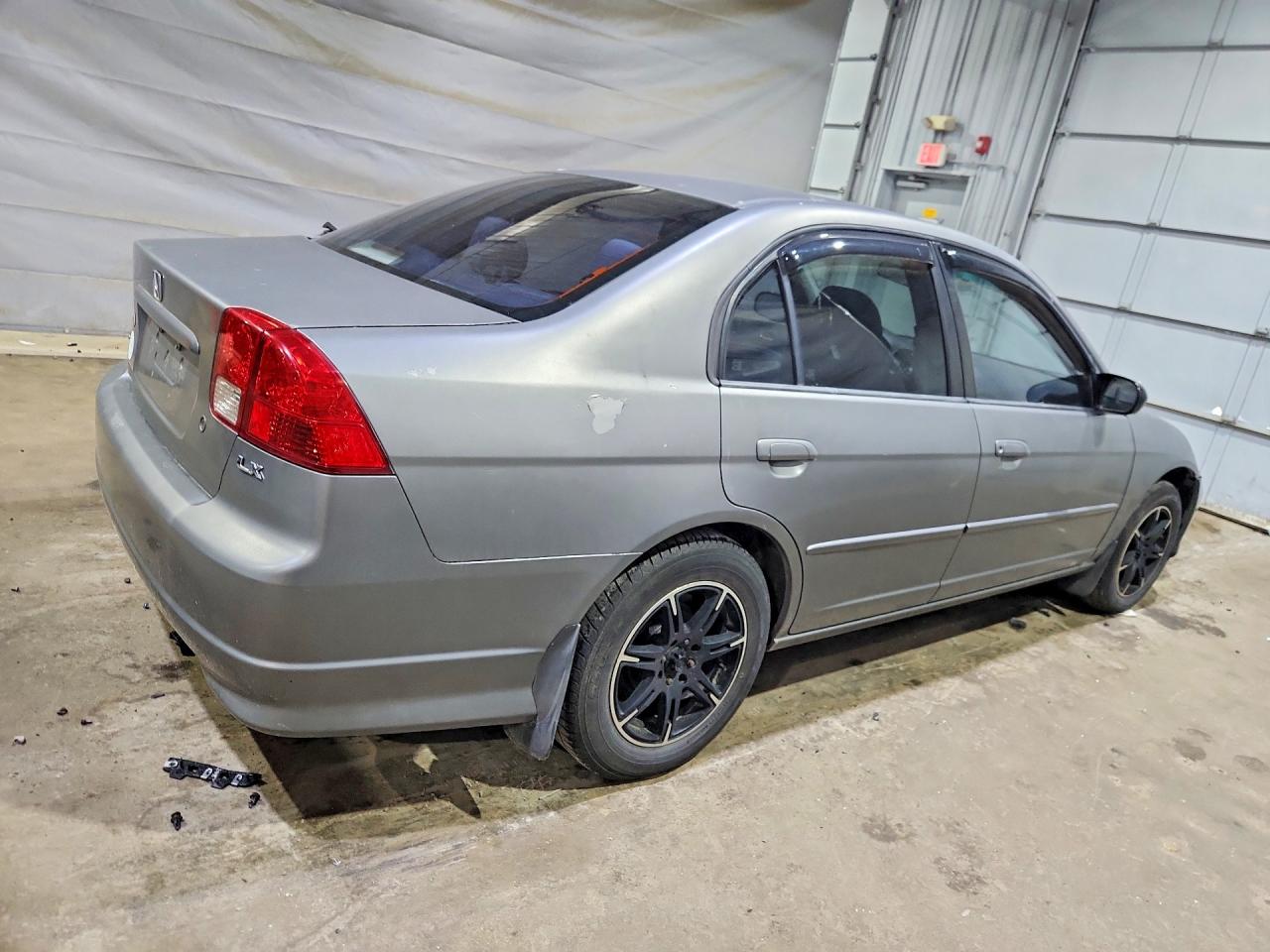 2004 Honda Civic Lx Gray vin: 2HGES16544H612584
