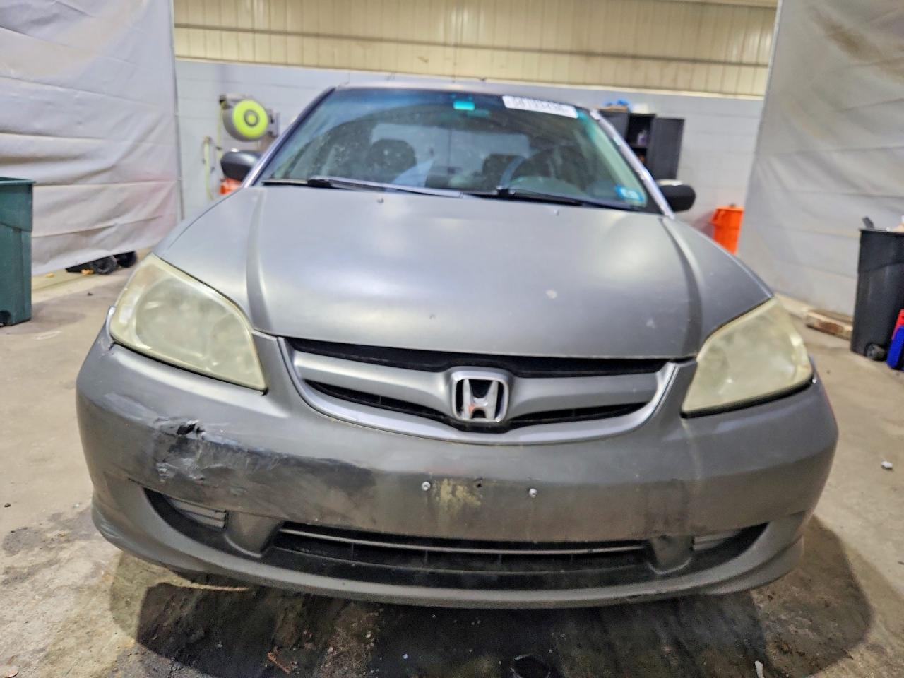 2004 Honda Civic Lx Gray vin: 2HGES16544H612584