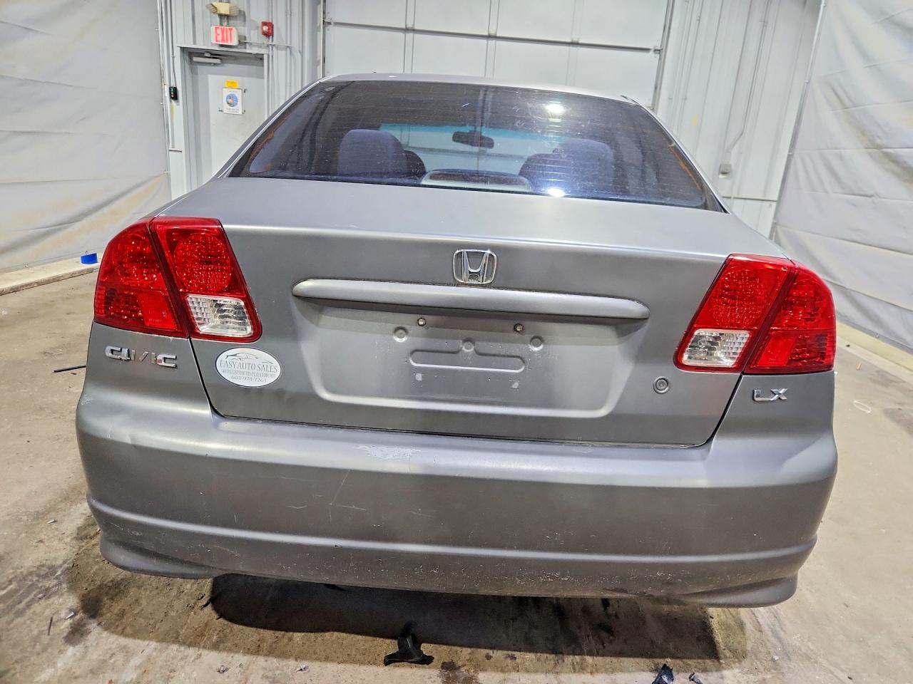 2004 Honda Civic Lx Gray vin: 2HGES16544H612584