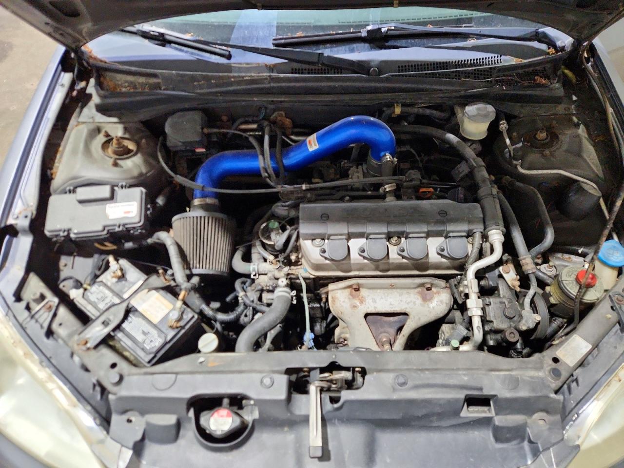 2004 Honda Civic Lx Gray vin: 2HGES16544H612584