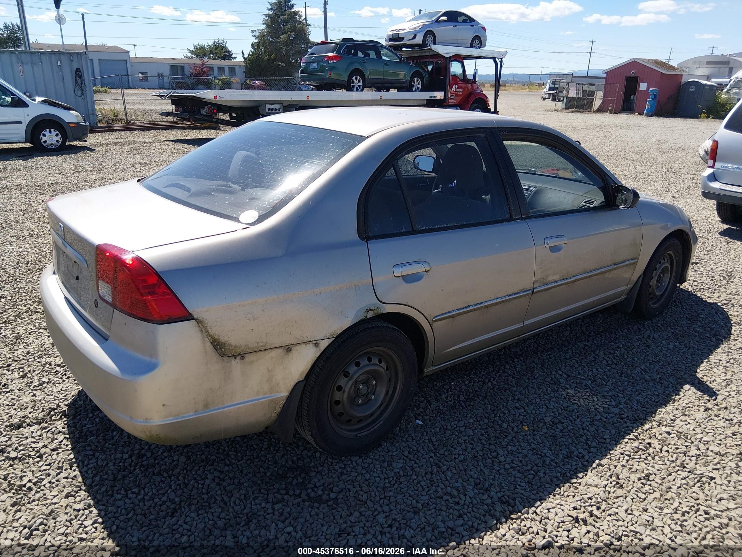 2004 Honda Civic Lx Tan vin: 2HGES16544H620877