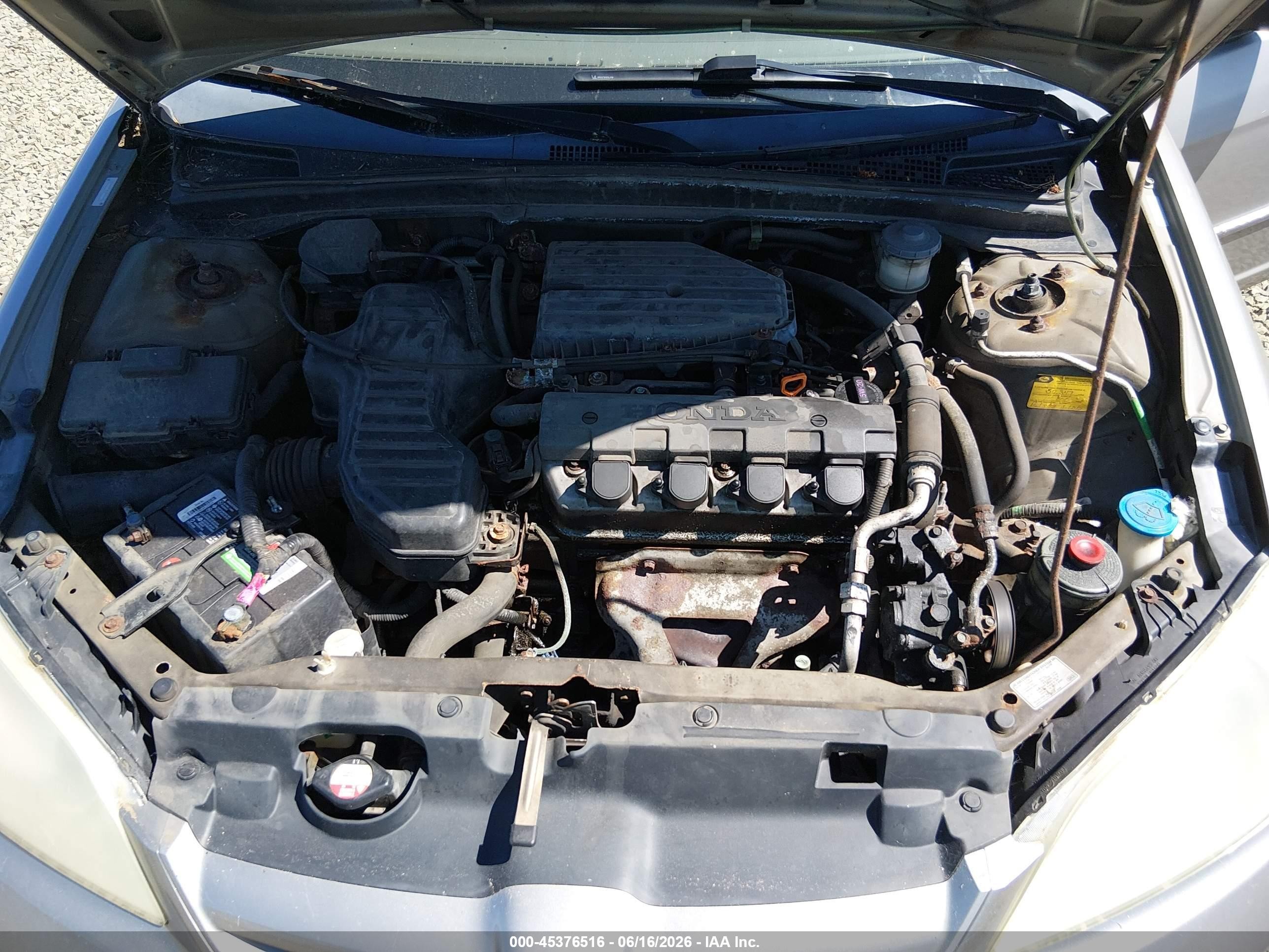 2004 Honda Civic Lx Tan vin: 2HGES16544H620877