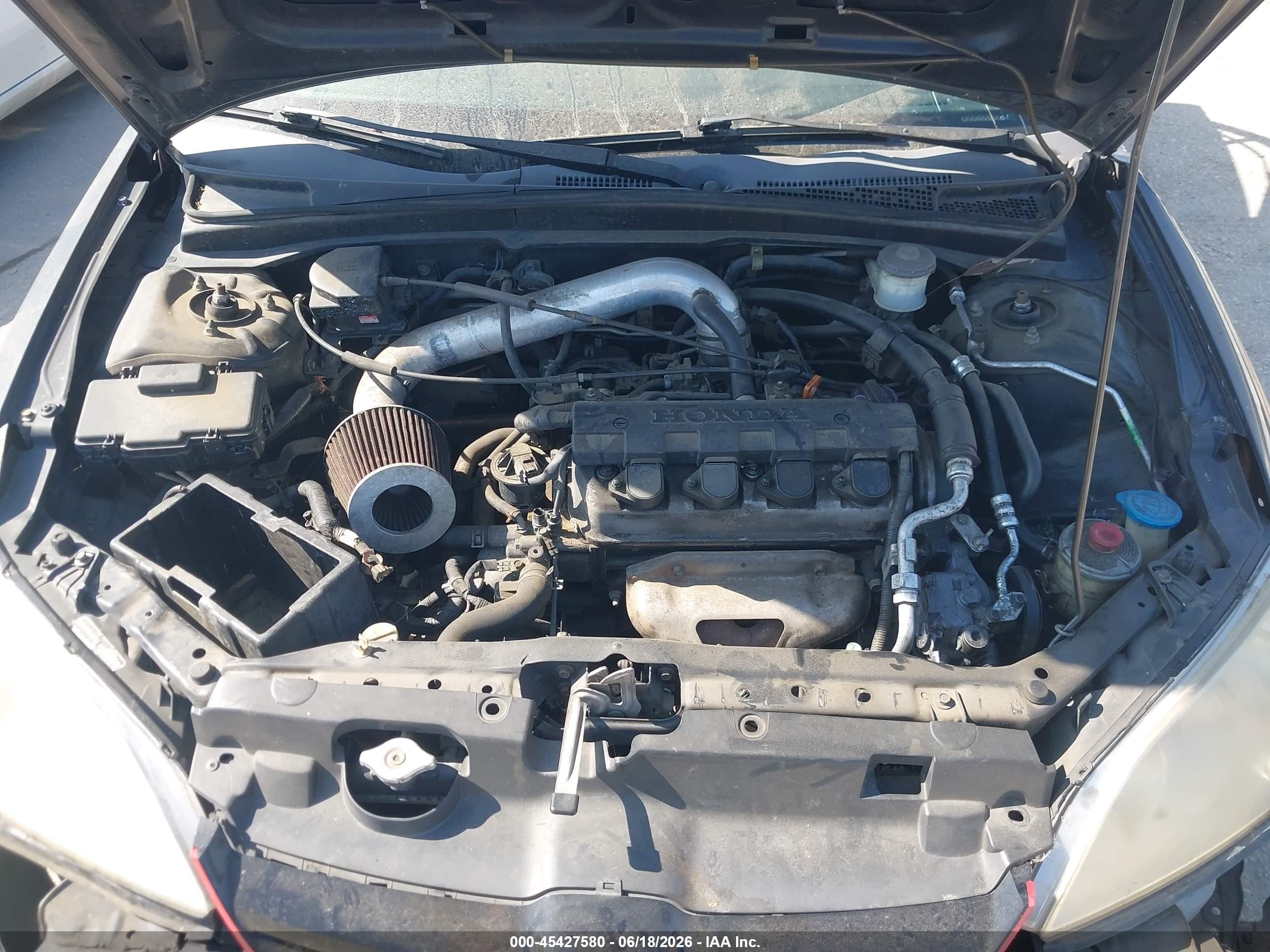 2005 Honda Civic Lx Black vin: 2HGES16545H608245