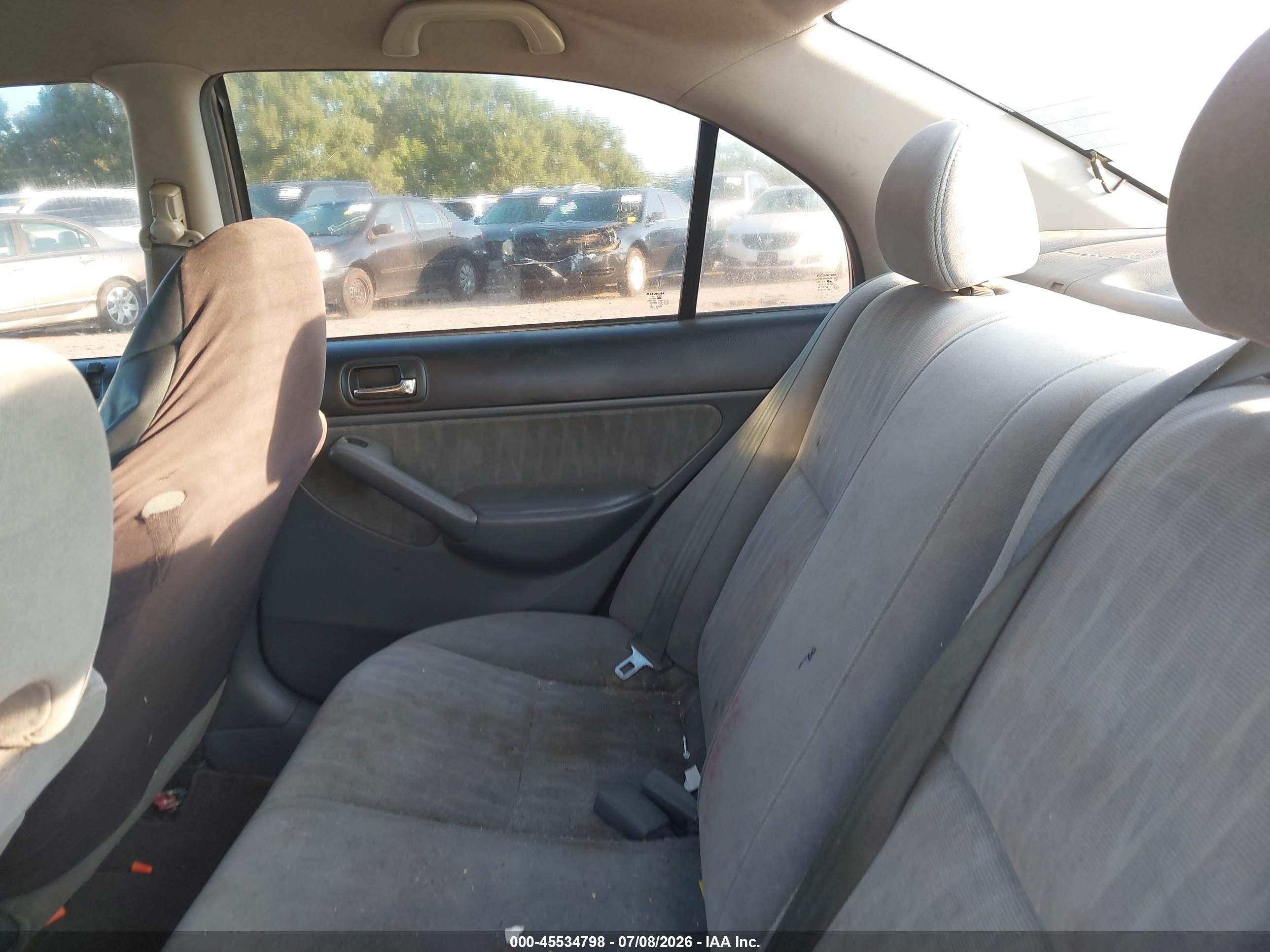 2005 Honda Civic Lx Gray vin: 2HGES16545H612330