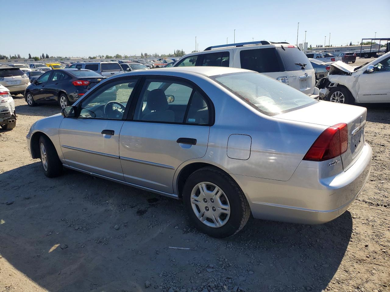 2001 Honda Civic Lx Silver vin: 2HGES16551H614758