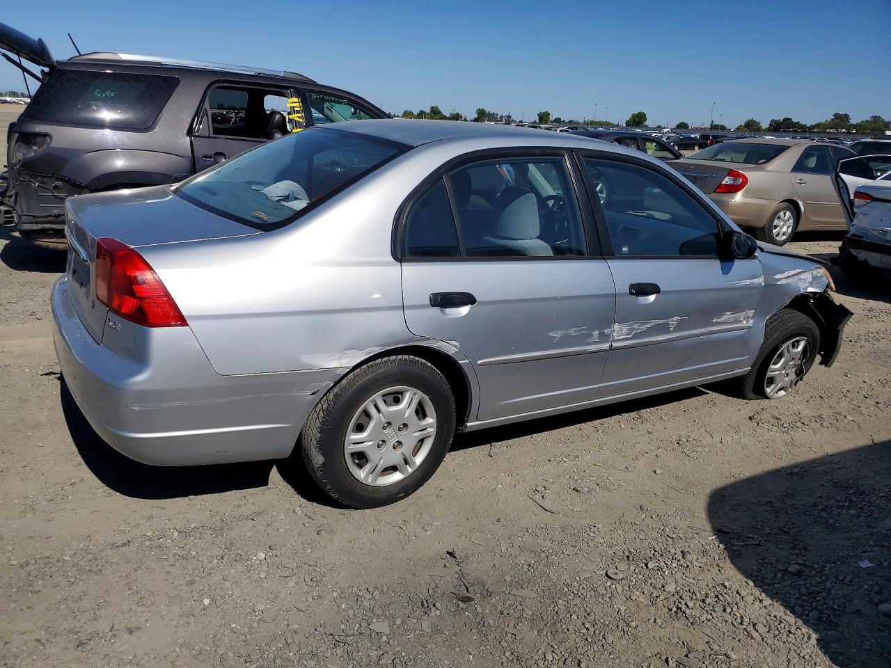 2001 Honda Civic Lx Silver vin: 2HGES16551H614758